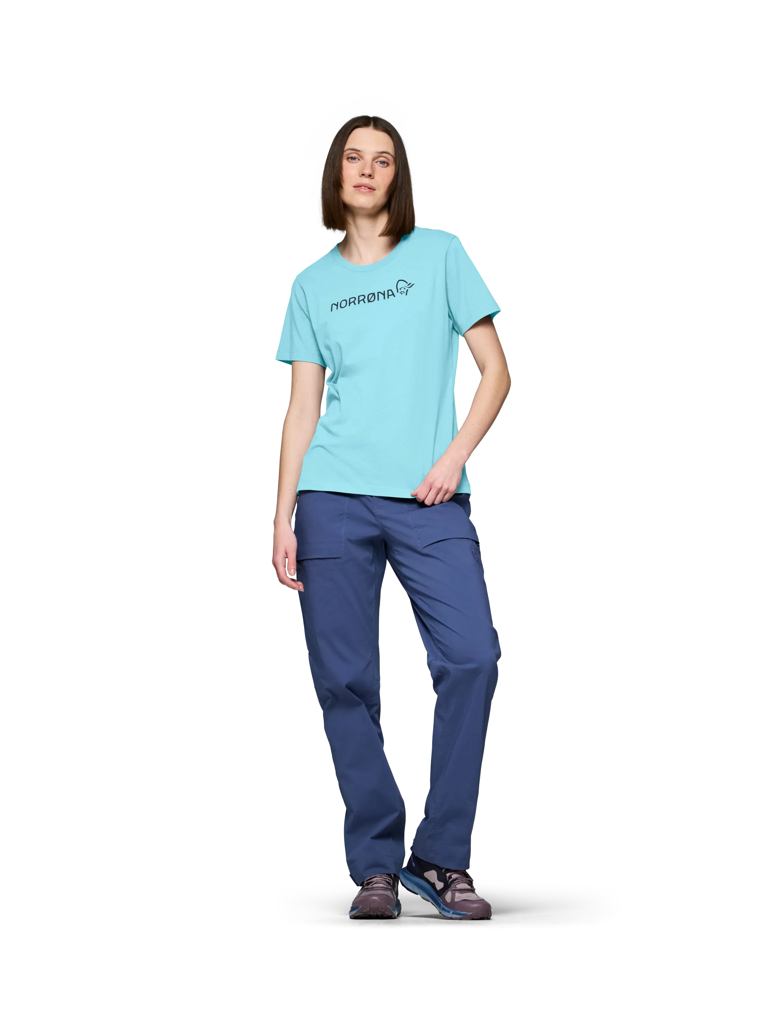 Norrøna /29 Cotton Norrøna Viking T-Shirt W's, XS, Blue, T-Shirts & Toppe > Kortærmede, Dame