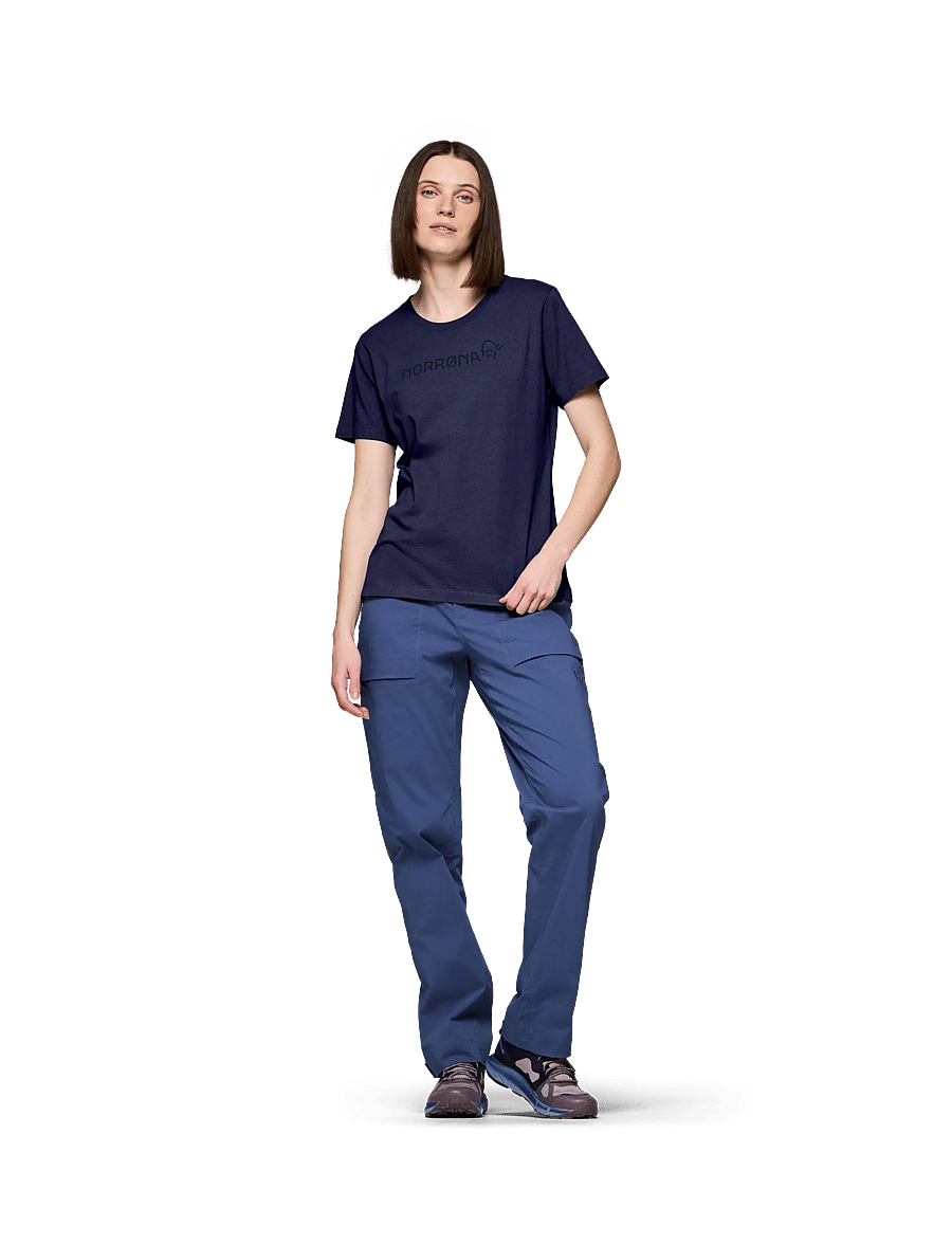 Norrøna - /29 cotton Norrøna viking T-shirt W's - t-shirts - indigo night - 4