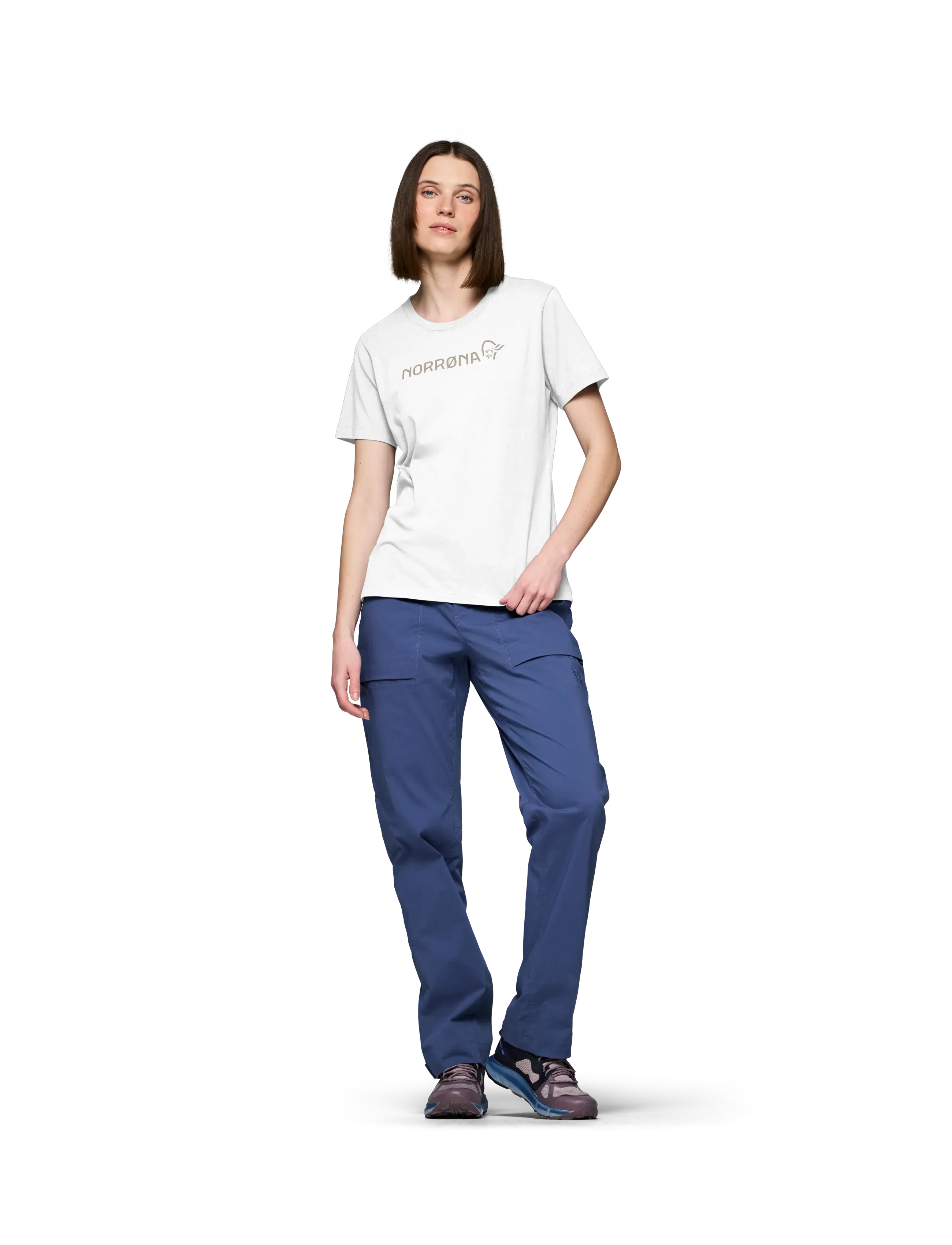 Norrøna /29 cotton Norrøna viking T-shirt W's - T-särgid ja alussärgid - PURE WHITE / white