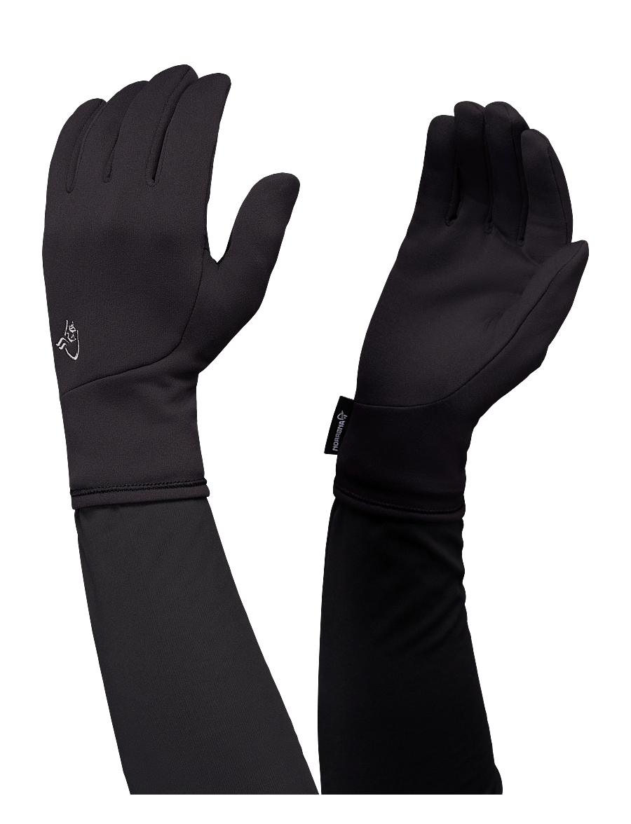 Norrøna - /29 warm2 stretch Gloves - caviar black - 0