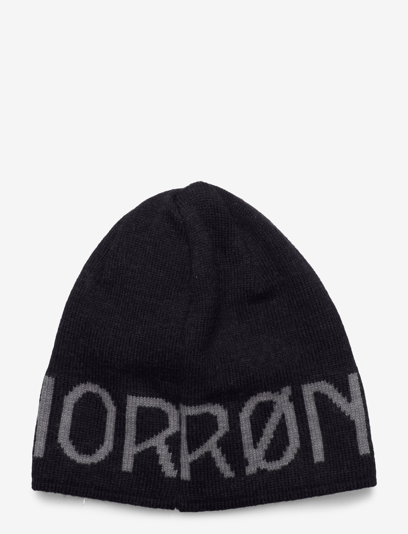 Norrøna - /29 mid merinoUll logo Beanie - caviar melange - 1