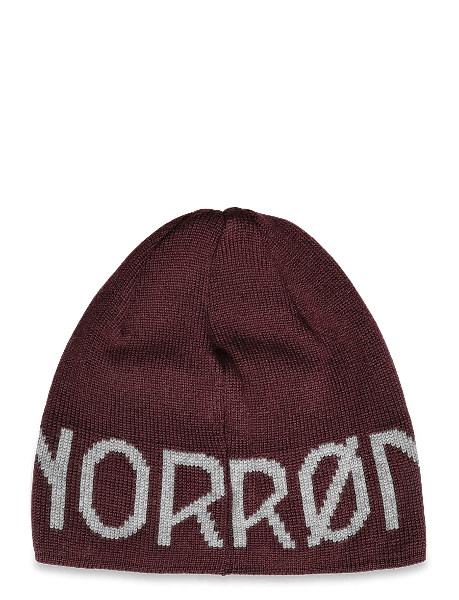 Norrøna - /29 mid merinoUll logo Beanie - mützen - port - 0