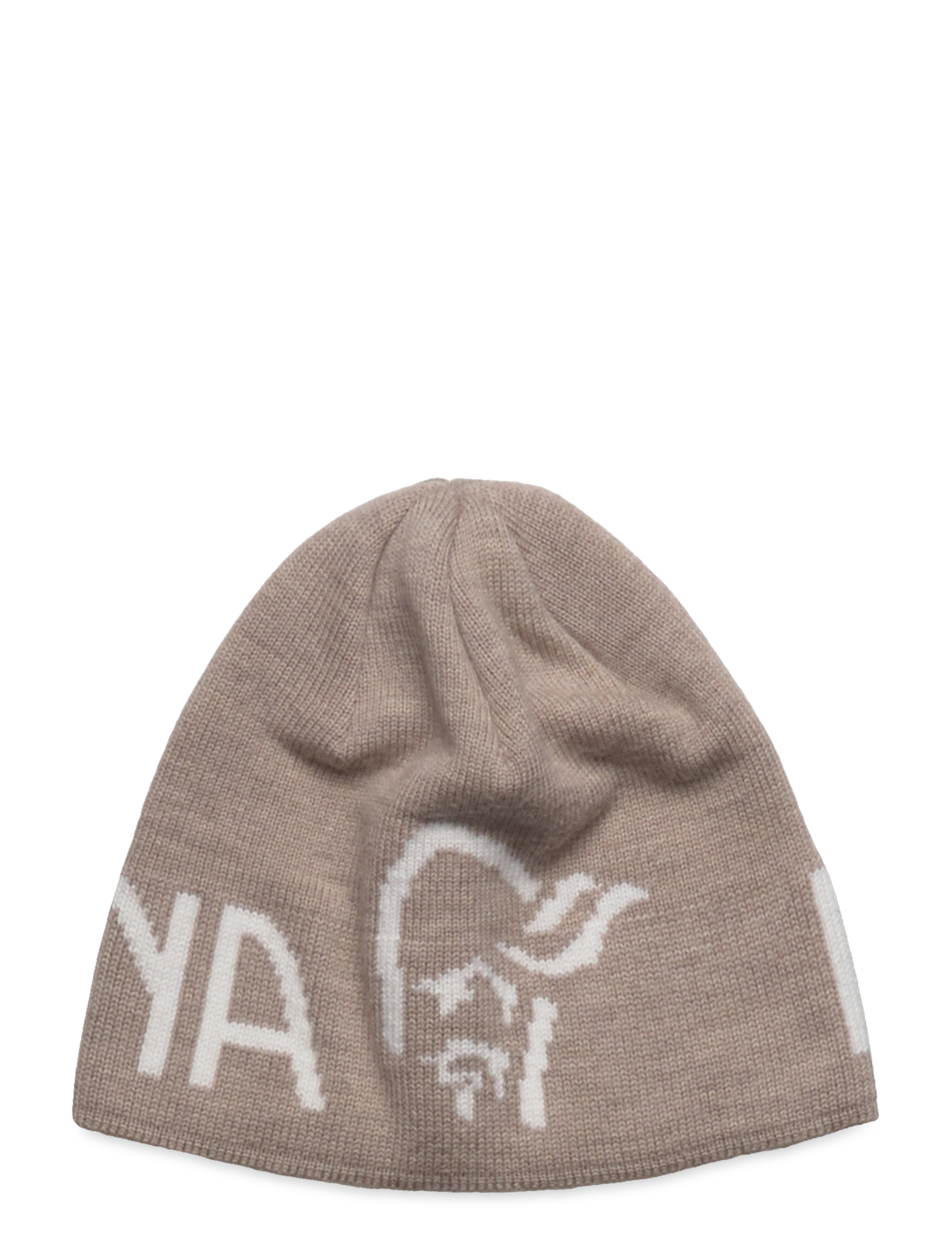 Norrøna /29 mid merinoUll logo Beanie - Visa allt - PURE CASHMERE / brown
