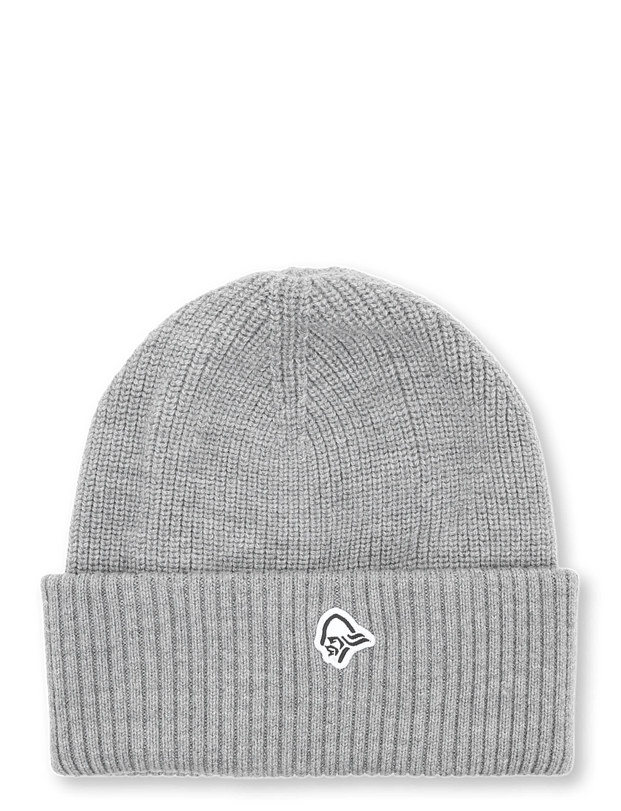 Norrøna - /29 heavy merinoUll contrast Beanie - adītas cepures - grey melange - 1