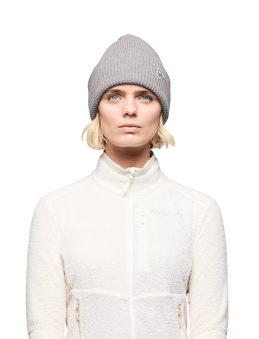 Norrøna - /29 heavy merinoUll contrast Beanie - grey melange - 0