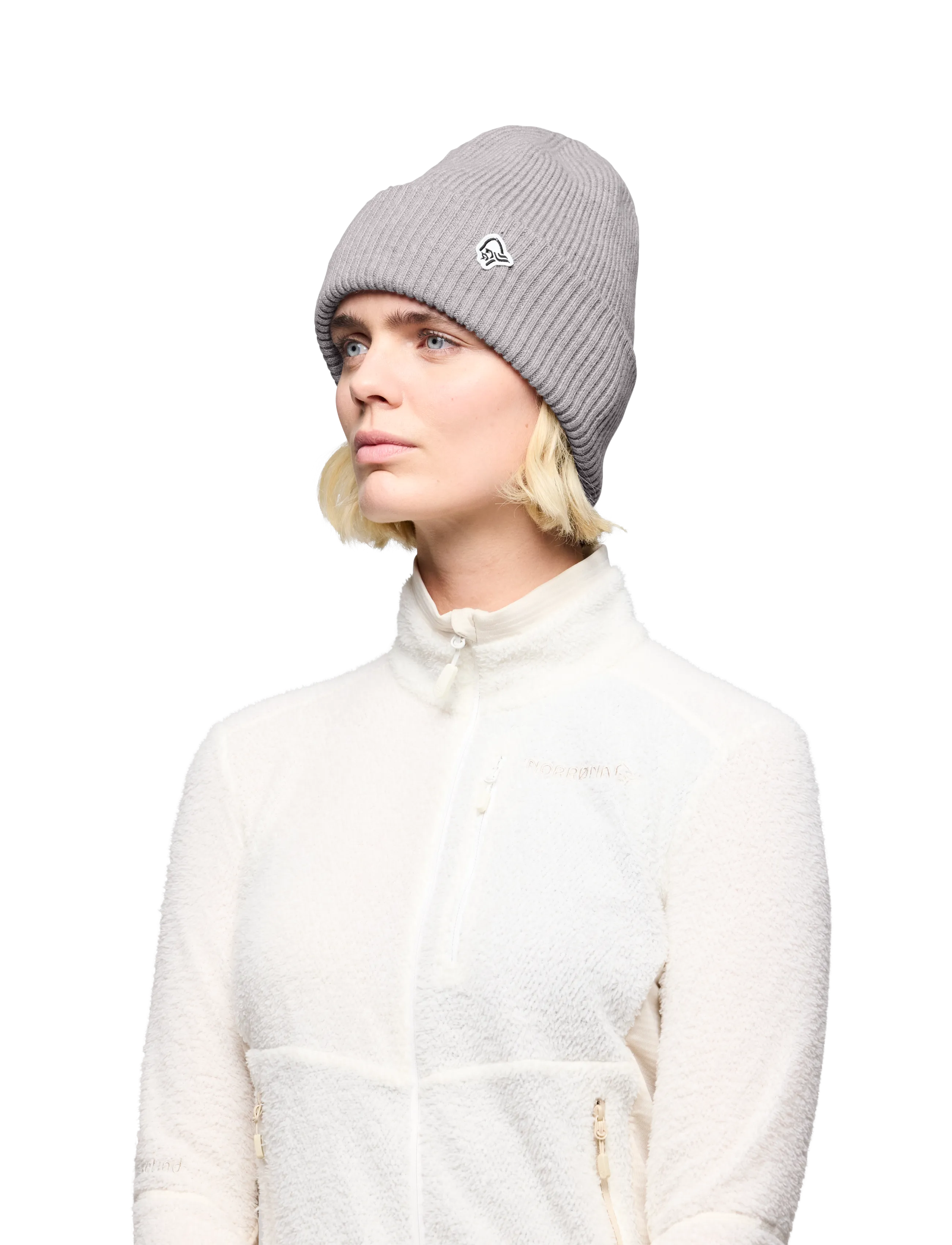 Norrøna - /29 heavy merinoUll contrast Beanie - grey melange - 2