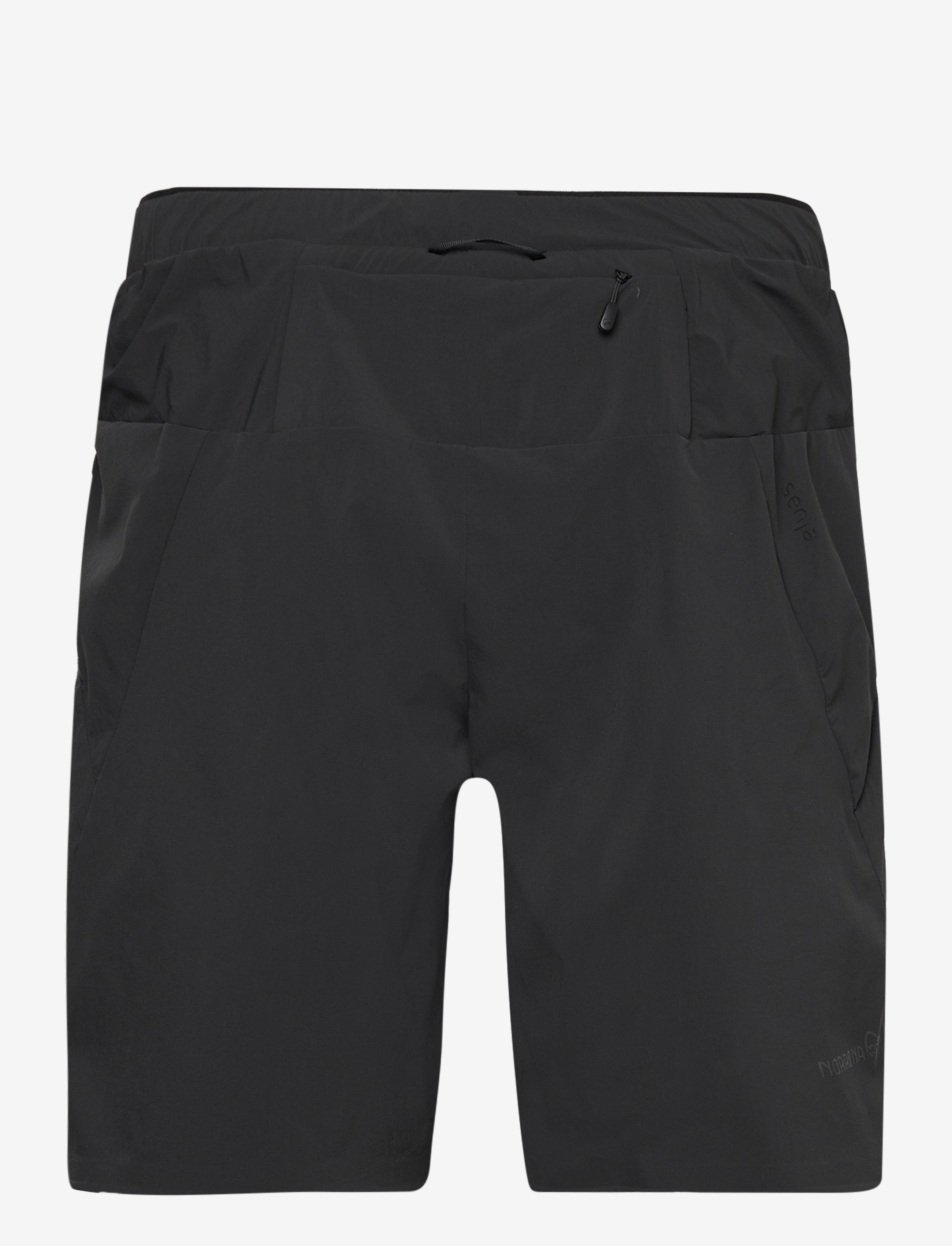 Norrøna - senja flex1 9" Shorts M's - løbeshorts - caviar black - 1