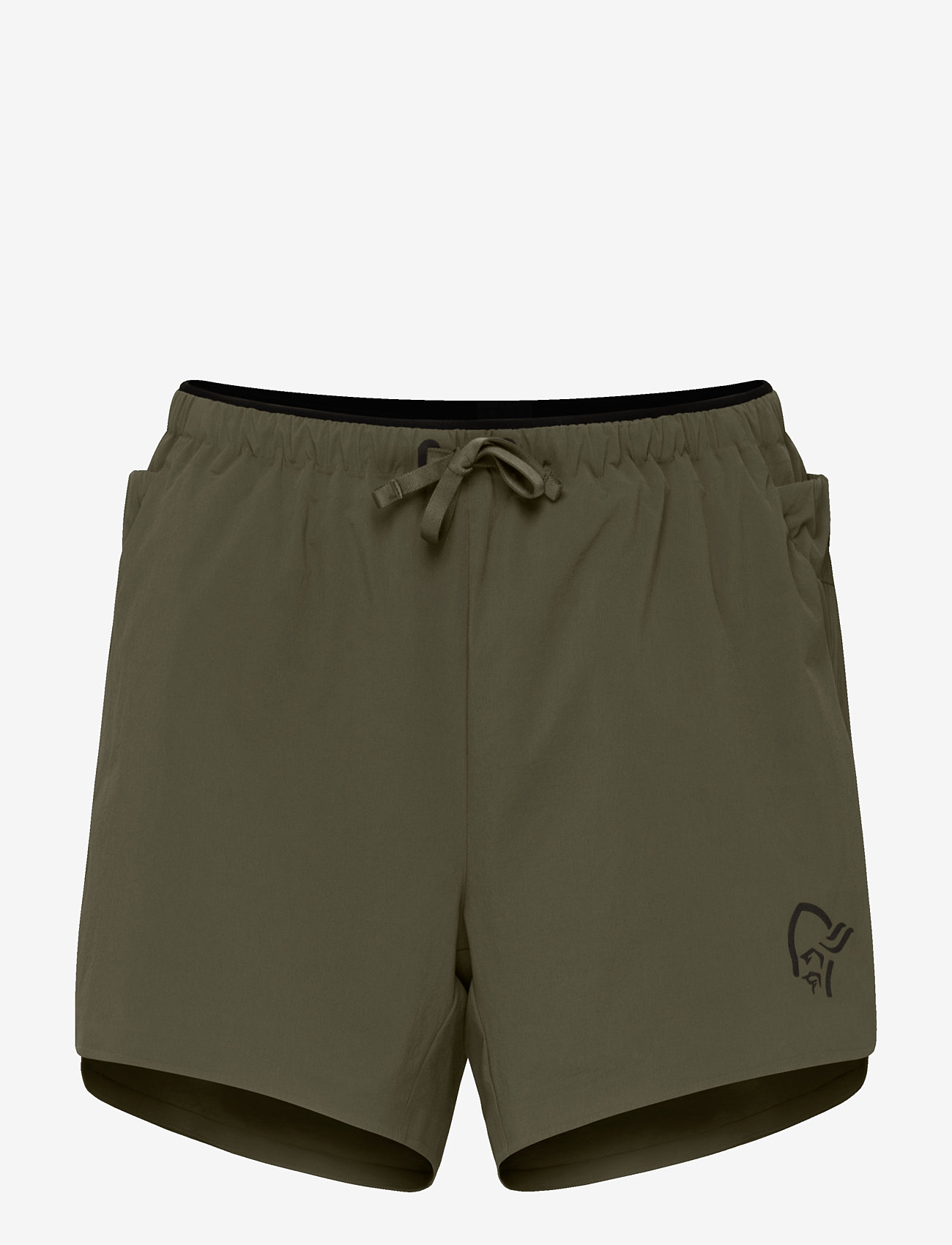 Norrøna - senja flex1 4" Shorts W's - chaussures de course - olive night - 0