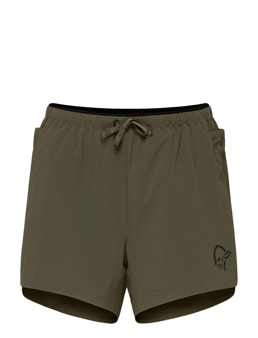 Norrøna - senja flex1 4'' Shorts W's - laufshorts - olive night - 0