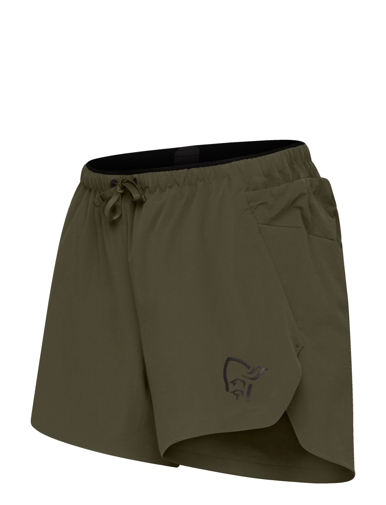 Norrøna - senja flex1 4'' Shorts W's - laufshorts - olive night - 1