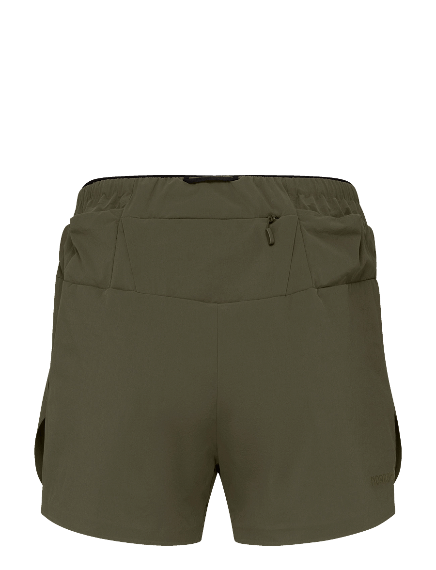 Norrøna - senja flex1 4'' Shorts W's - laufshorts - olive night - 2
