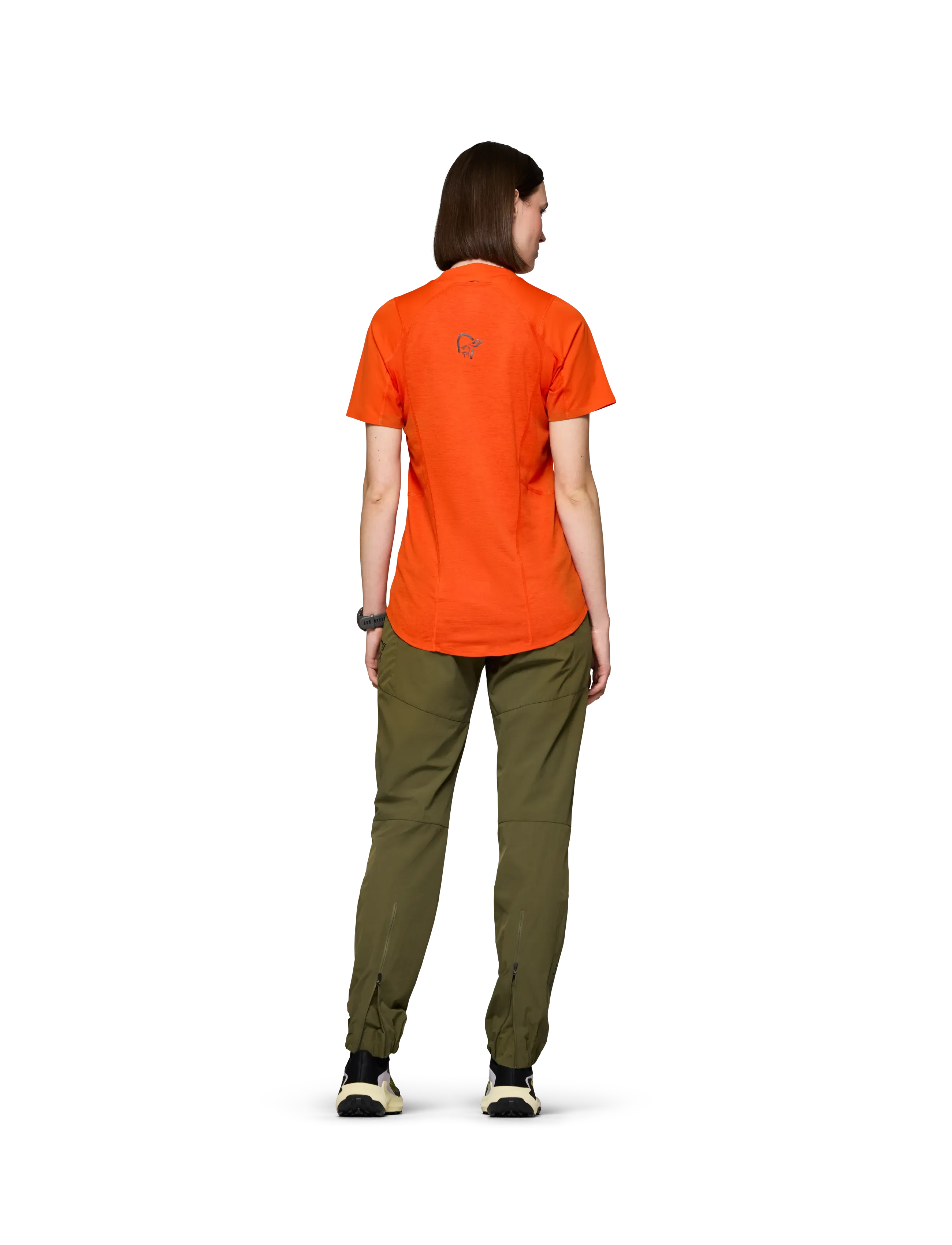 Norrøna senja equaliser lightweight T-shirt W's - T-shirts - AREDNALIN / orange