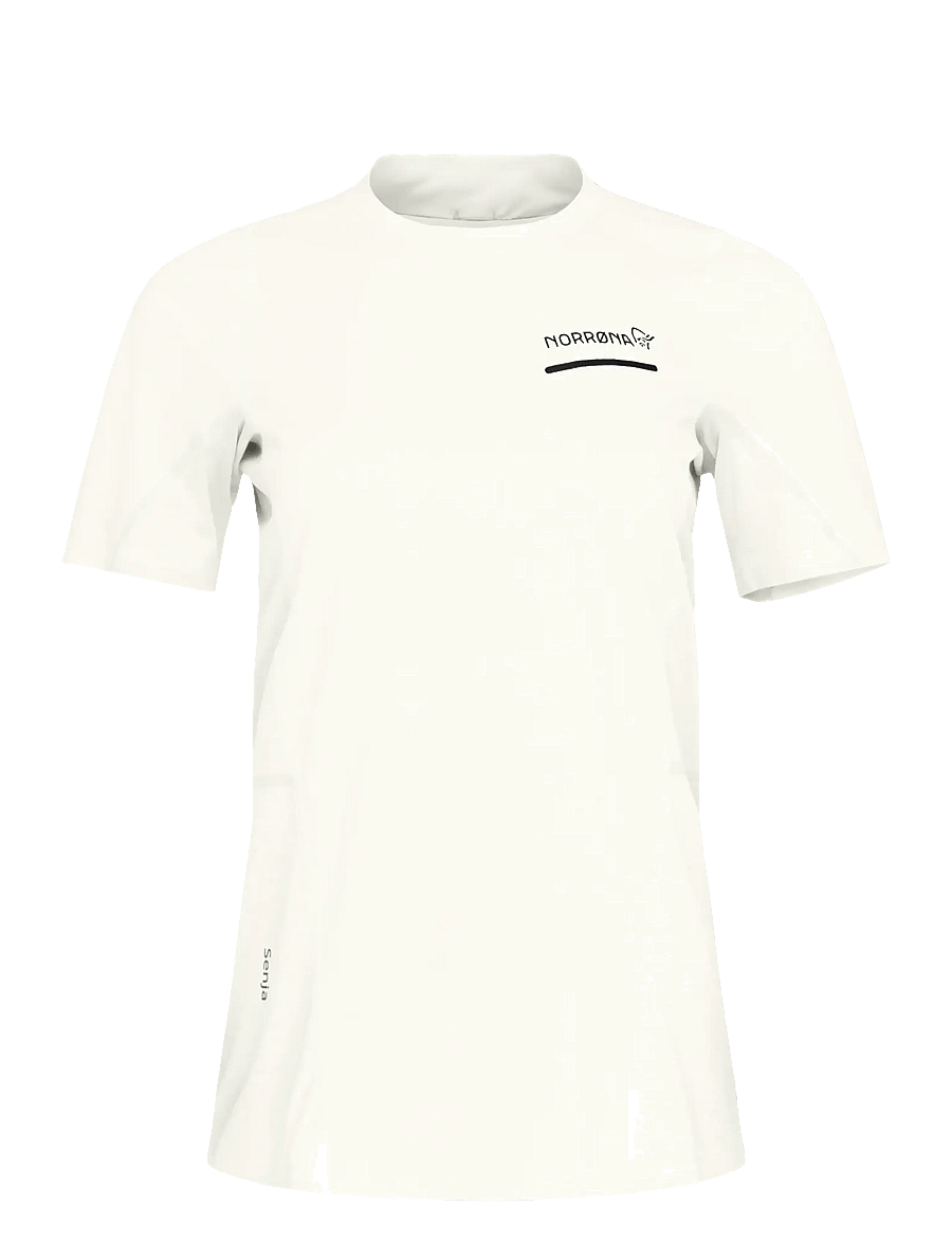 Norrøna - senja equaliser lightweight T-shirt W's - marškinėliai - snow white - 1