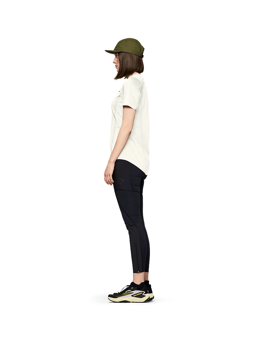 Norrøna - senja equaliser lightweight T-shirt W's - t-shirts - snow white - 4