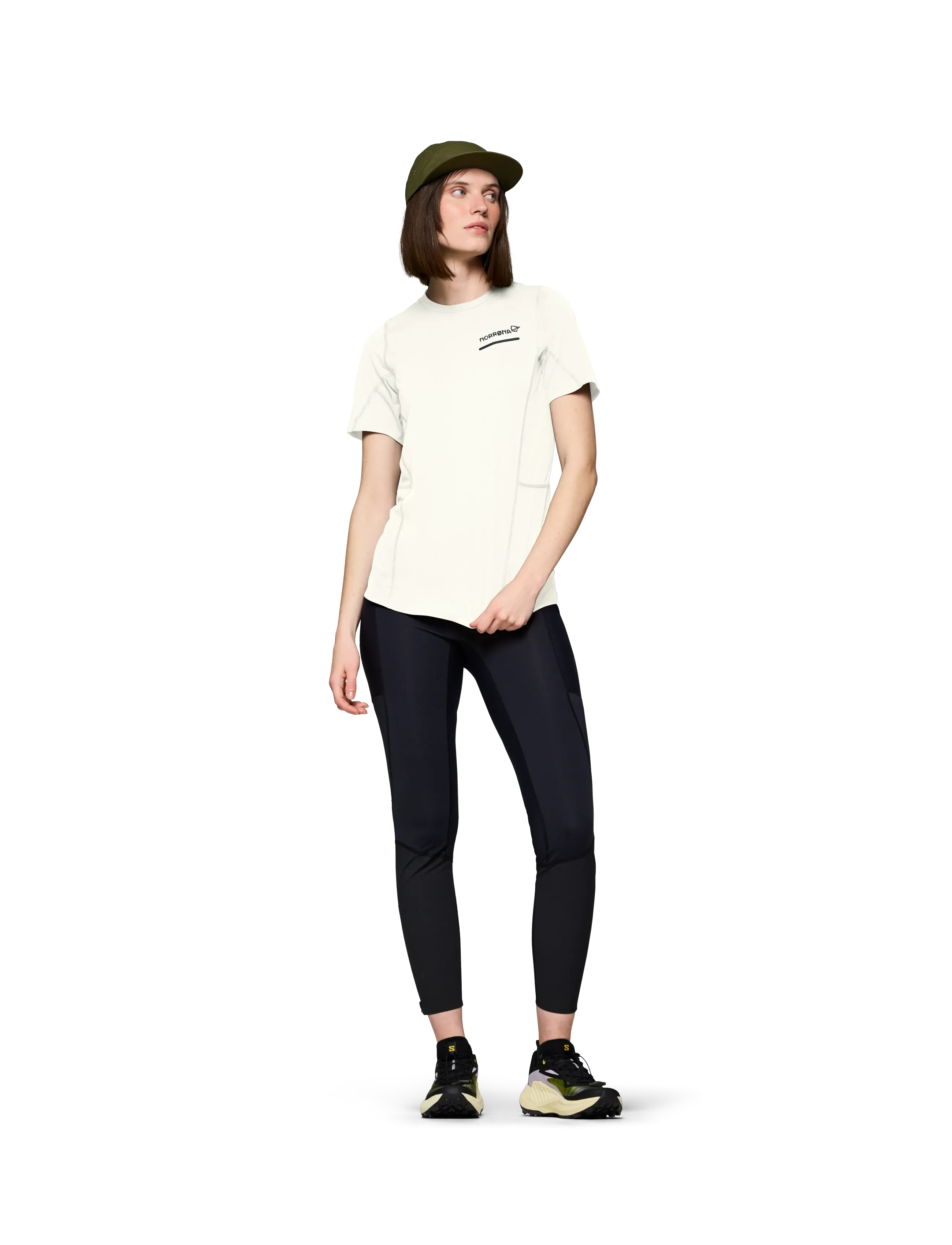 Norrøna - senja equaliser lightweight T-shirt W's - marškinėliai - snow white - 5