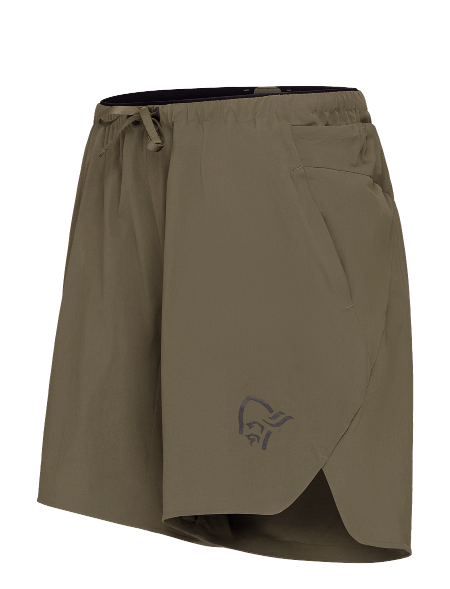 Norrøna - senja flex1 8" Shorts W's - lauko šortai - olive night - 2