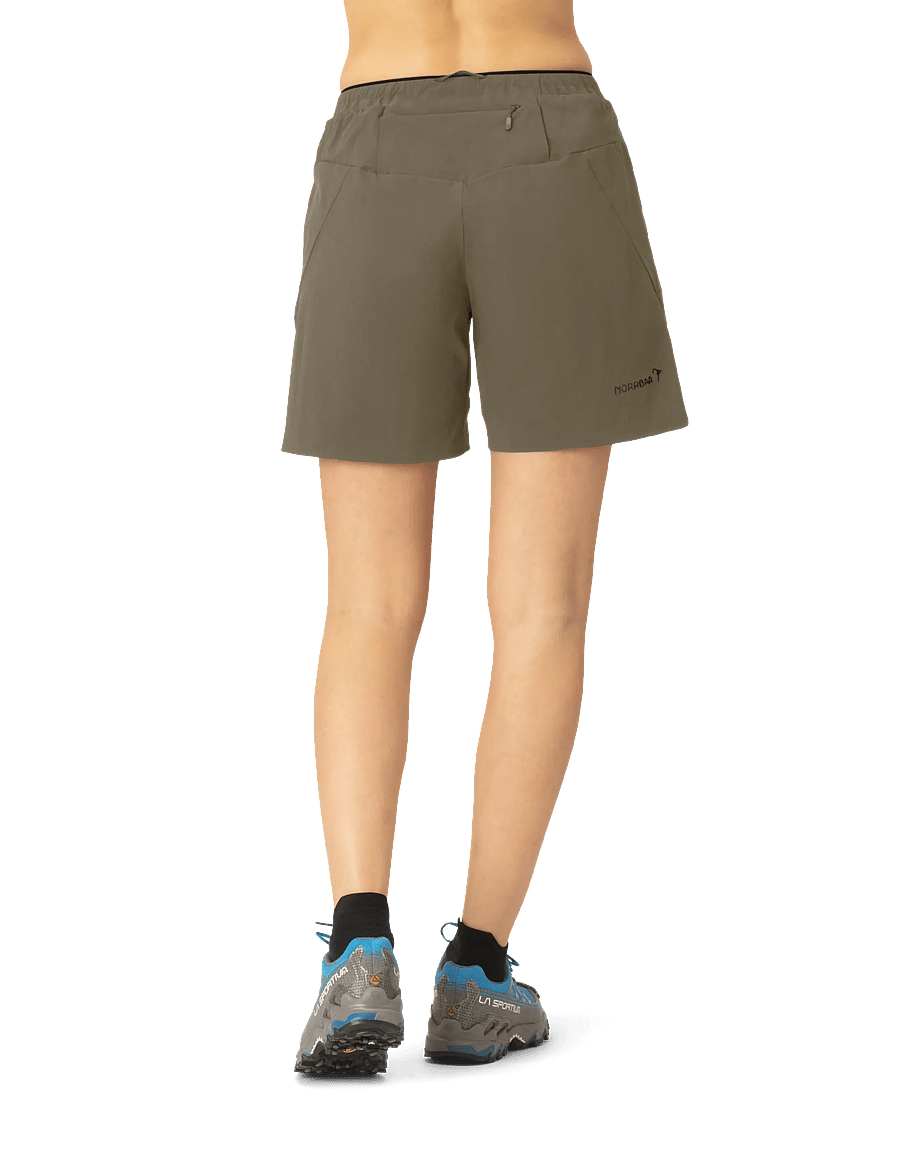 Norrøna - senja flex1 8" Shorts W's - lauko šortai - olive night - 4