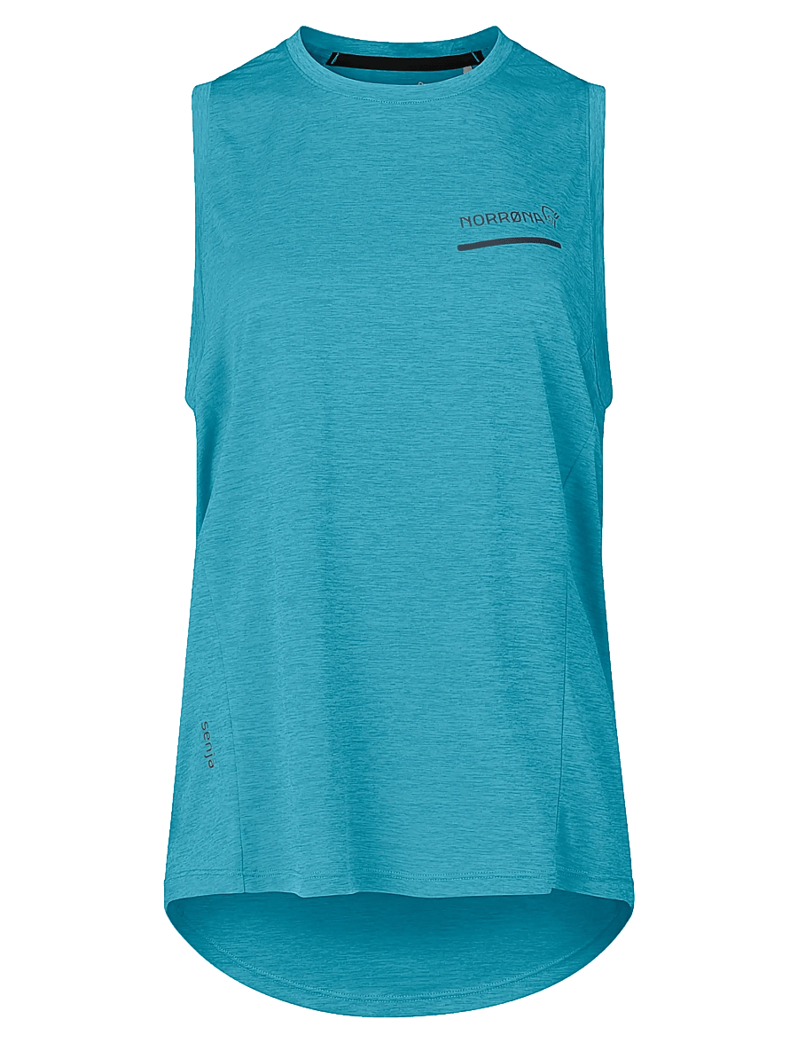 Norrøna - senja equaliser Tank Top W's - linnen - brittany blue - 1