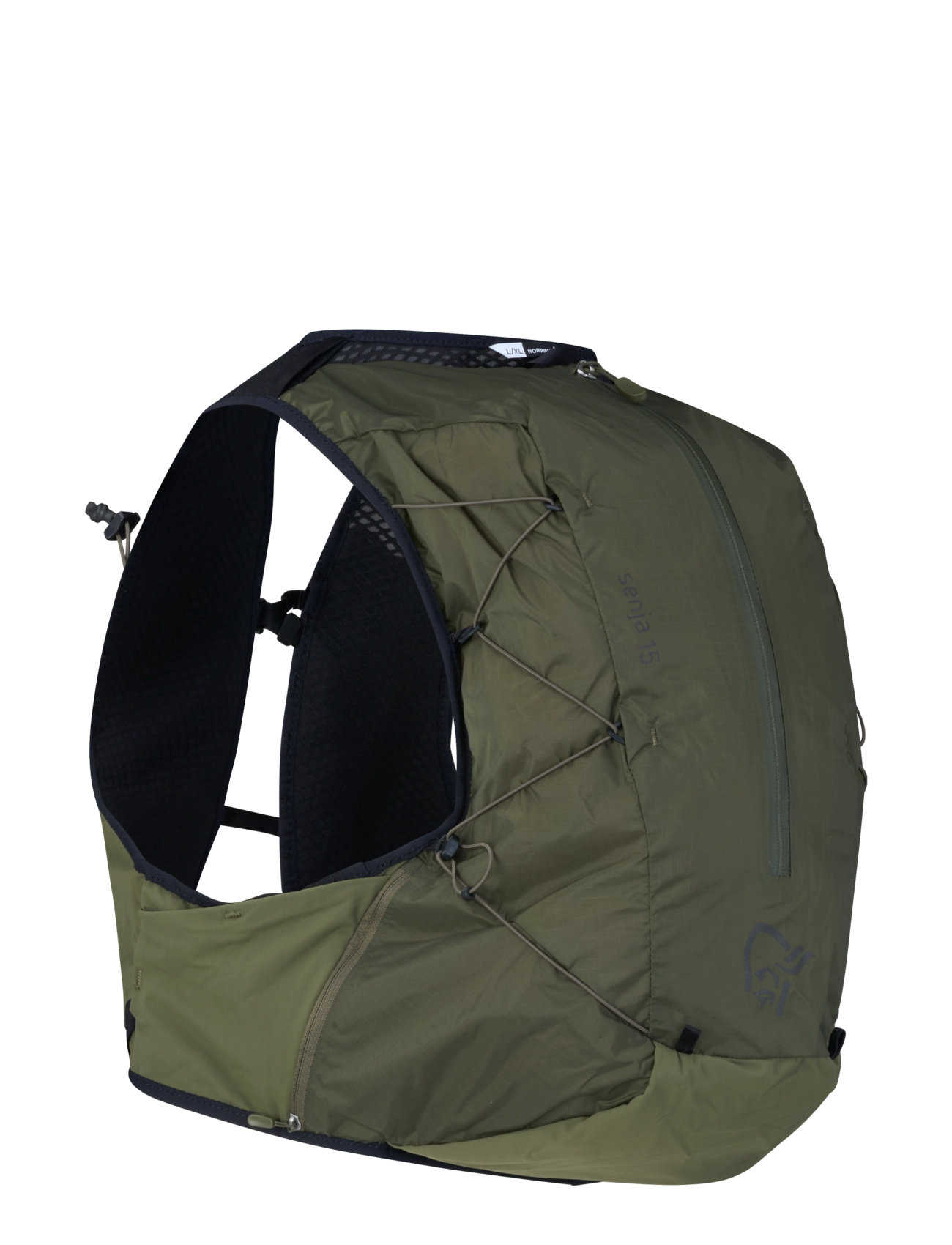 Norrøna - senja econyl70 15L Pack - utstyr til fjelltur - olive night - 1