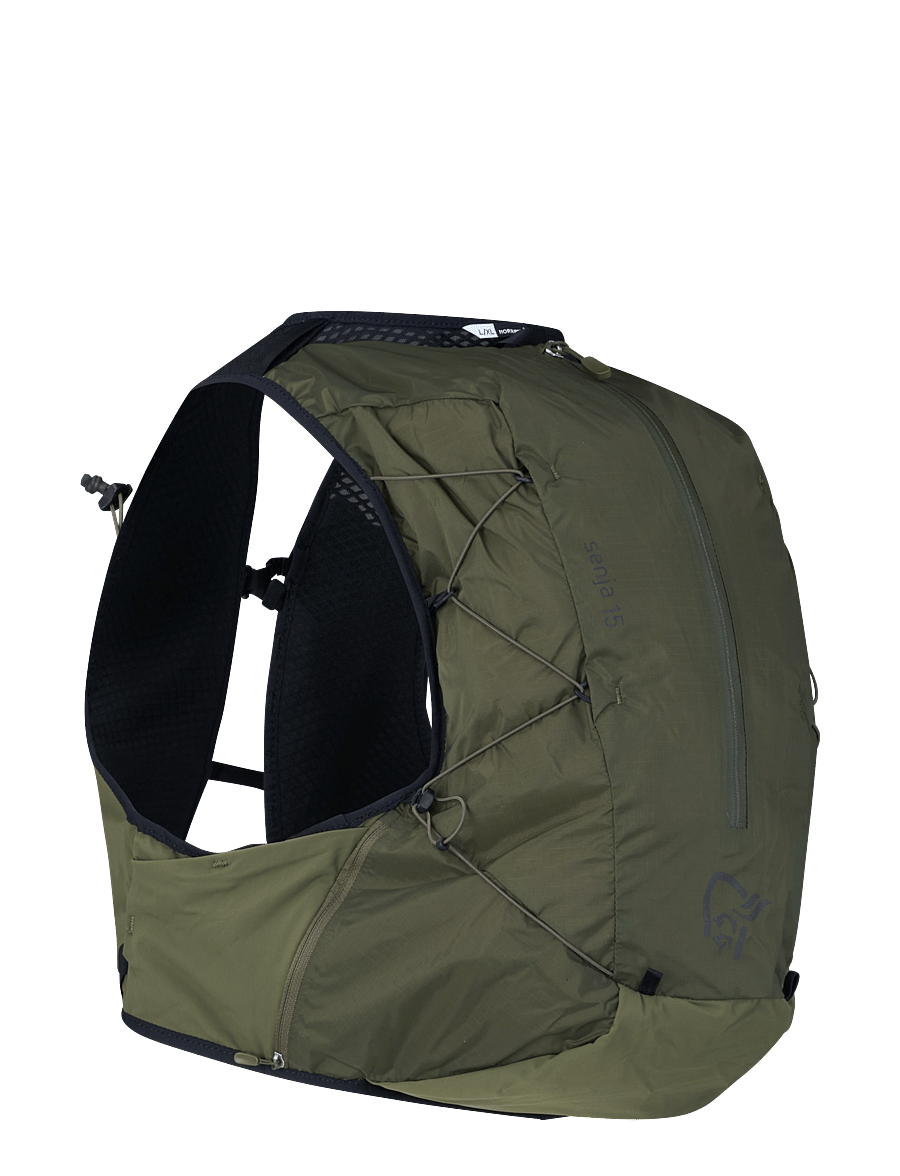 Norrøna - senja econyl70 15L Pack - utstyr til fjelltur - olive night - 1