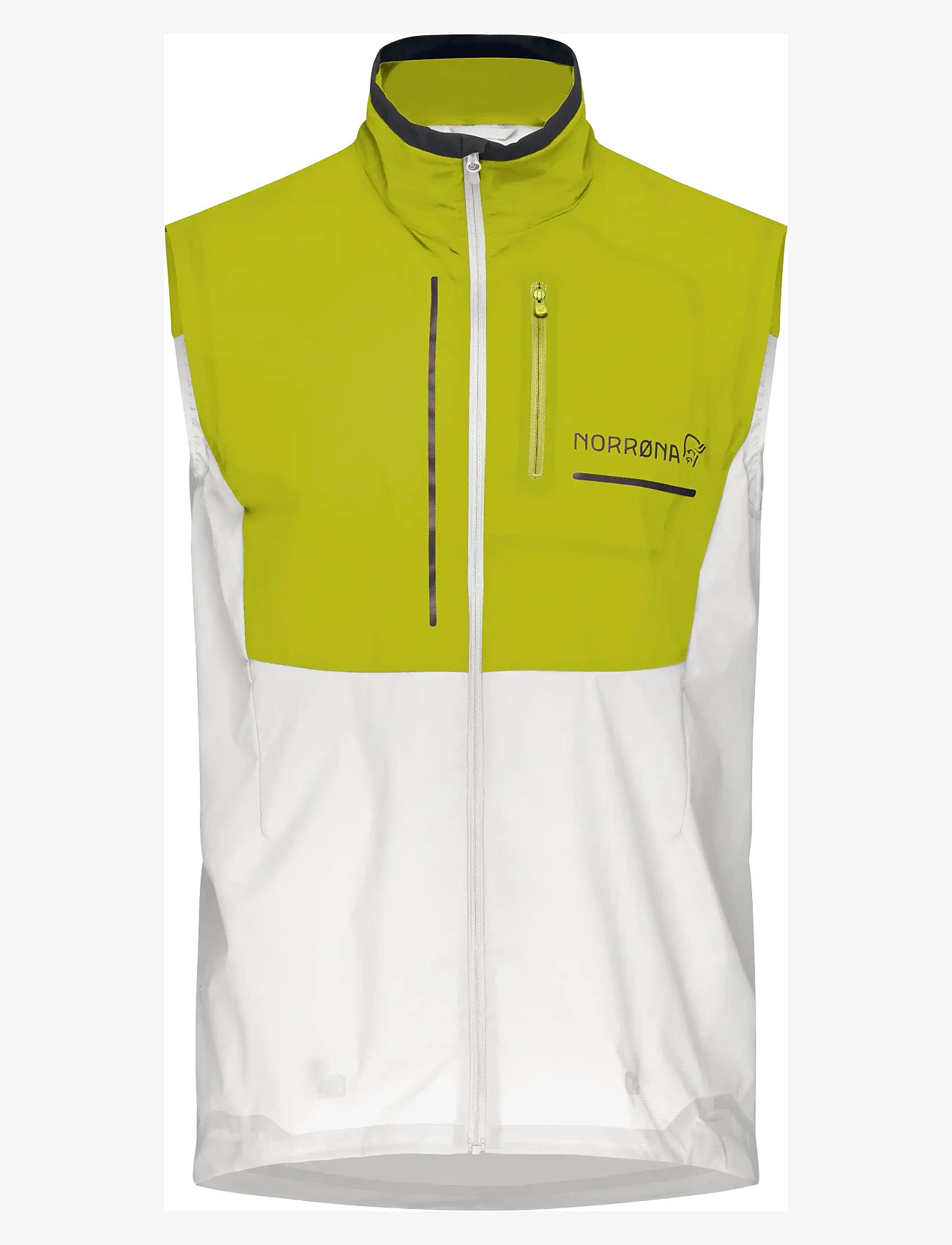 Norrøna - senja aero90 Vest M's - vests - golden lime/snow white - 1