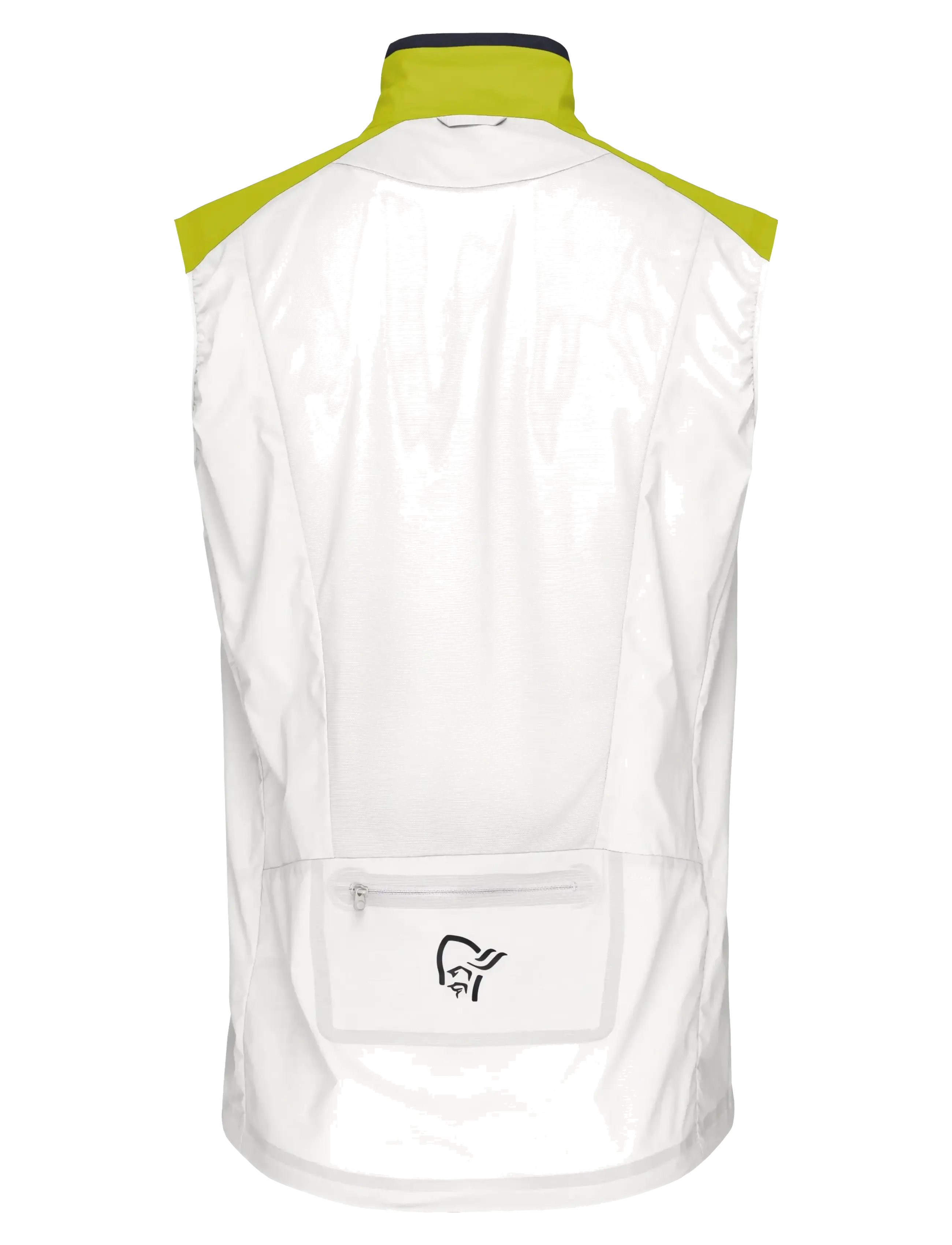 Norrøna - senja aero90 Vest M's - vests - golden lime/snow white - 3