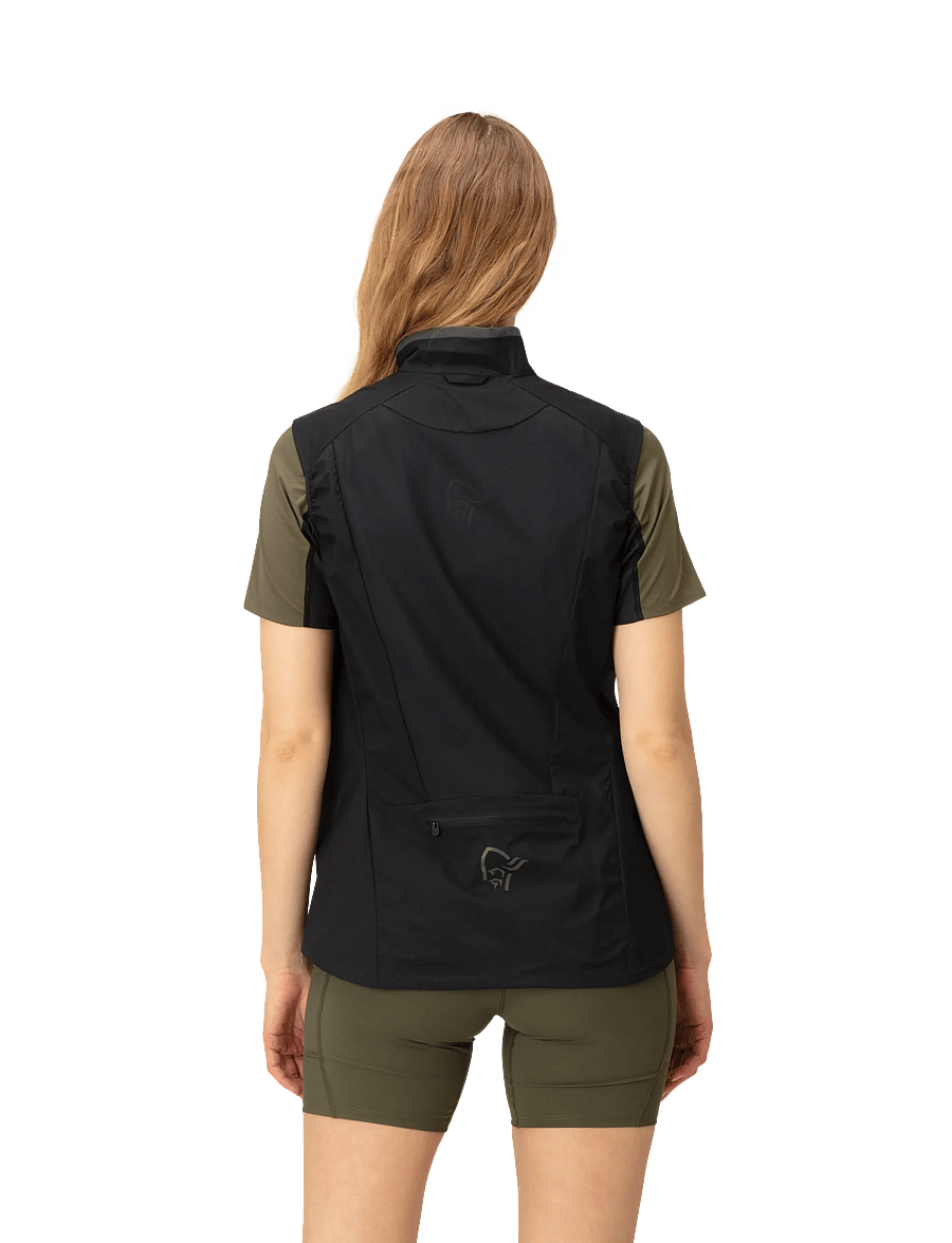 Norrøna - senja aero90 Vest W's - vesten - caviar black - 4
