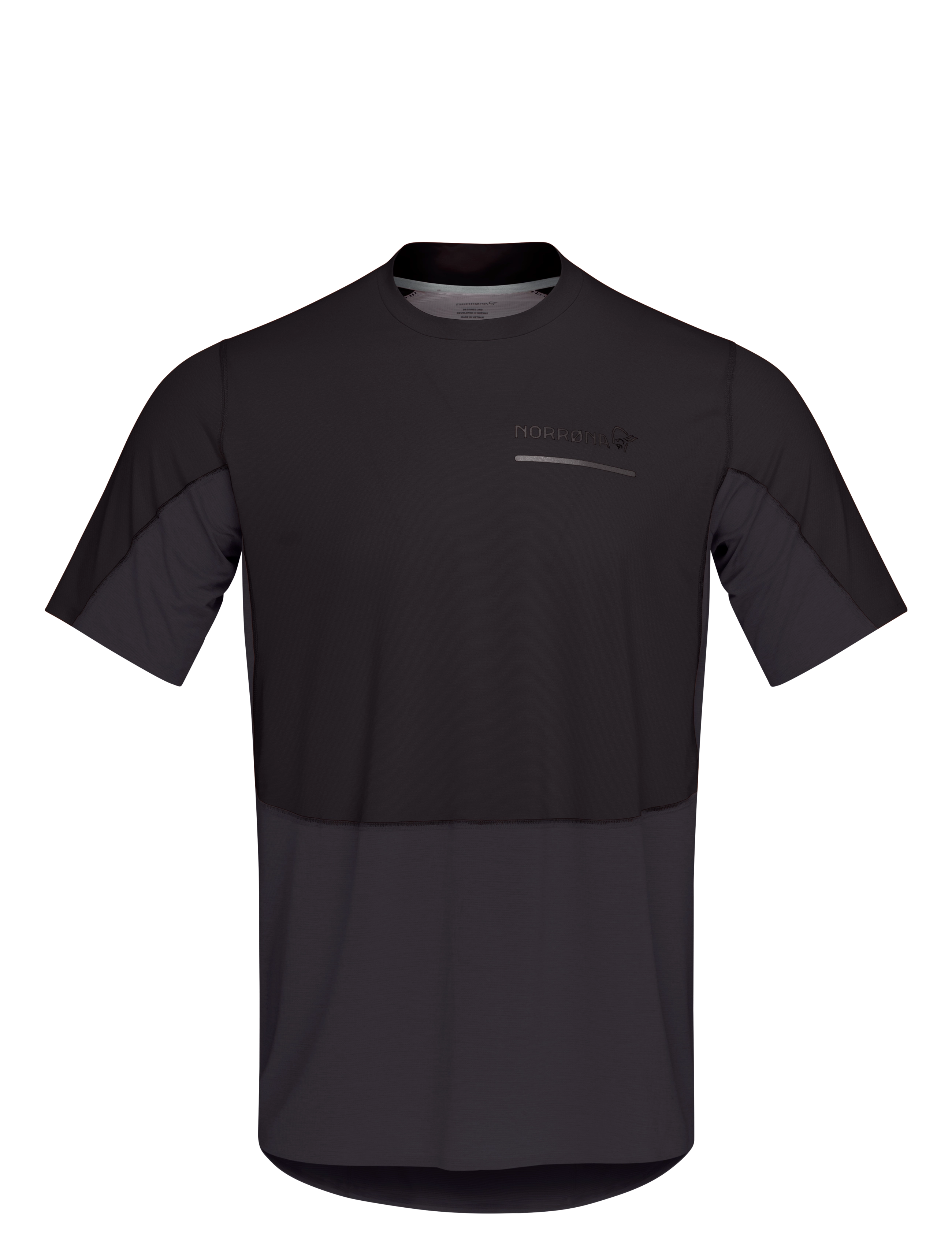 Norrøna Senja Equaliser Lightweight T-Shirt M's, M, Black, T-Shirts > Kortærmede, Herre
