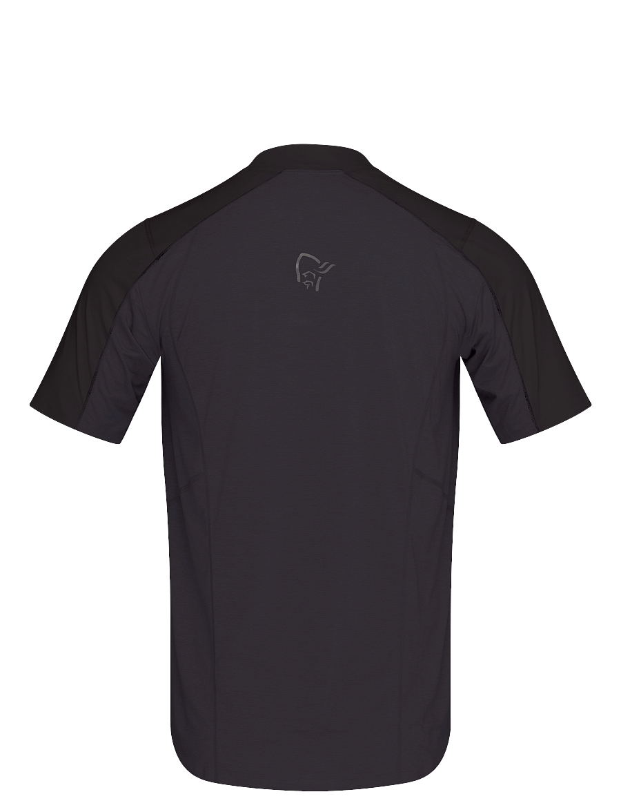 Norrøna - senja equaliser lightweight T-shirt M's - t-särgid - caviar black - 1