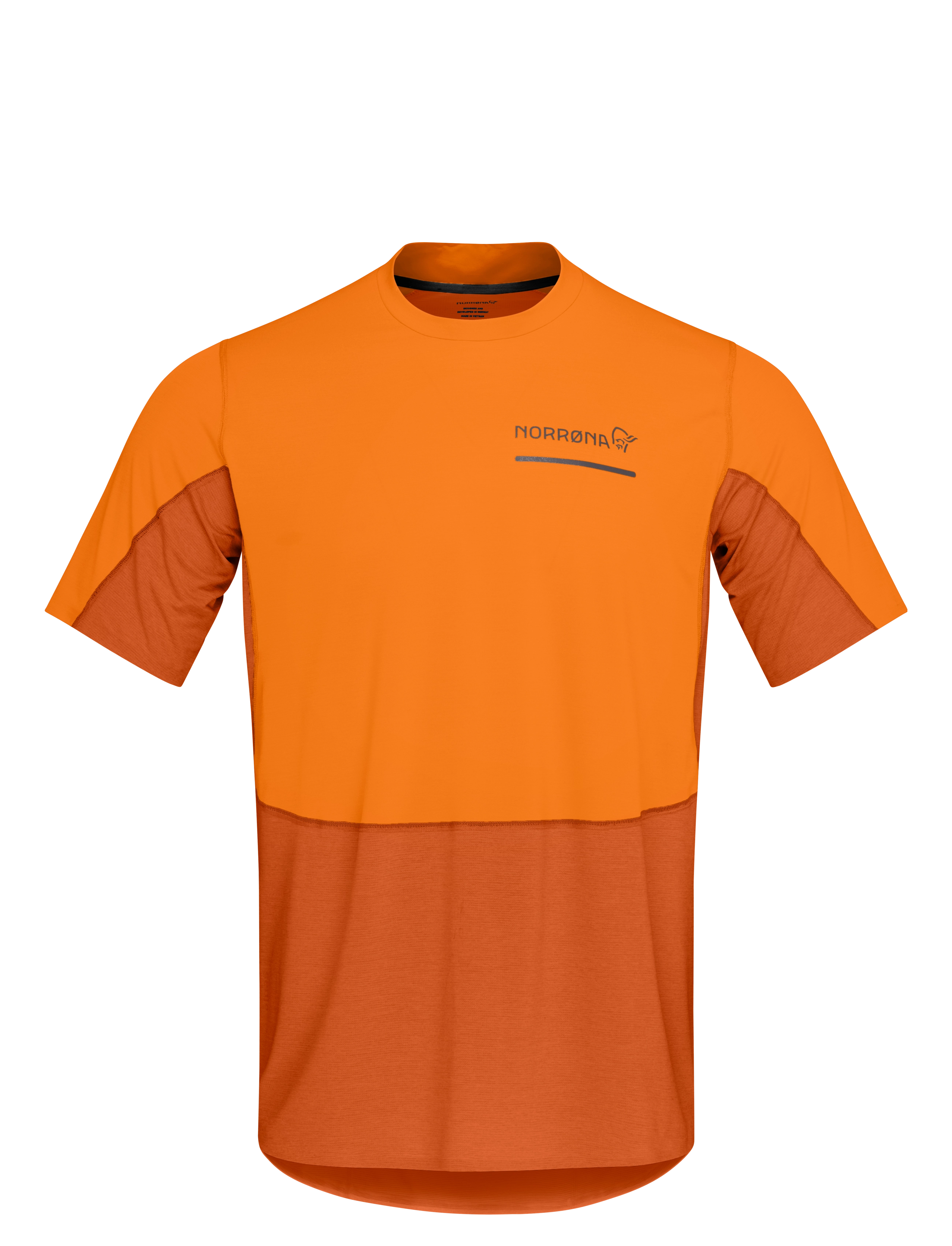 Norrøna Senja Equaliser Lightweight T-Shirt M's, XL, T-shirts, Orange - Short-sleeved, Männerswear