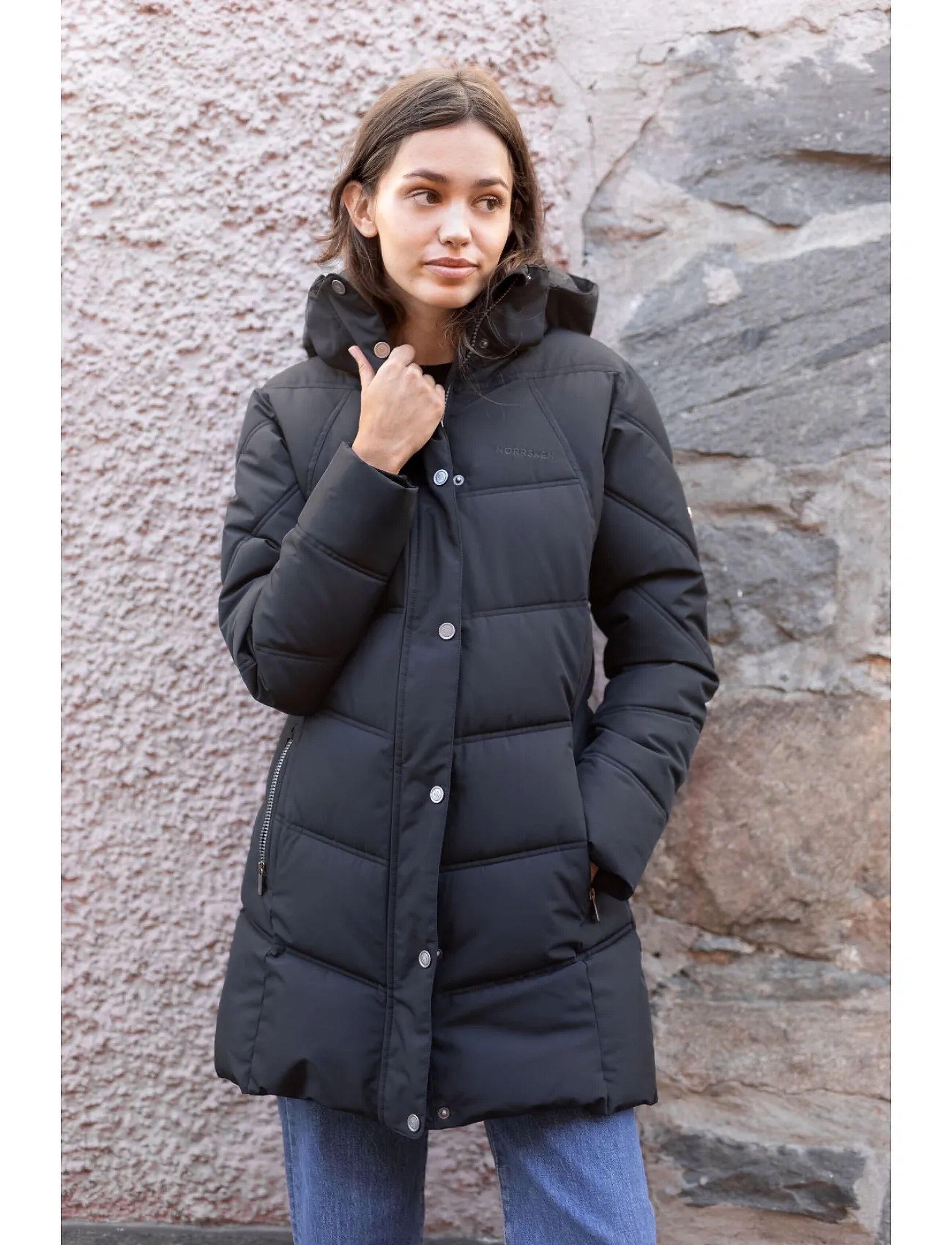 Norrsken Lomma Jkt W, 44, Coats, Schwarz - Winter Frauen
