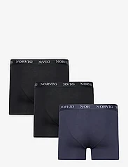 NORVIG - 3-Pack Mens Tights - najniższe ceny - mix box: black, navy - 1