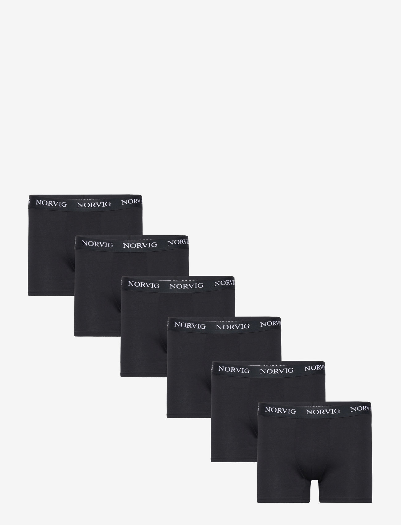 NORVIG 6-Pack Mens Tights - Boxer briefs - BLACK / black