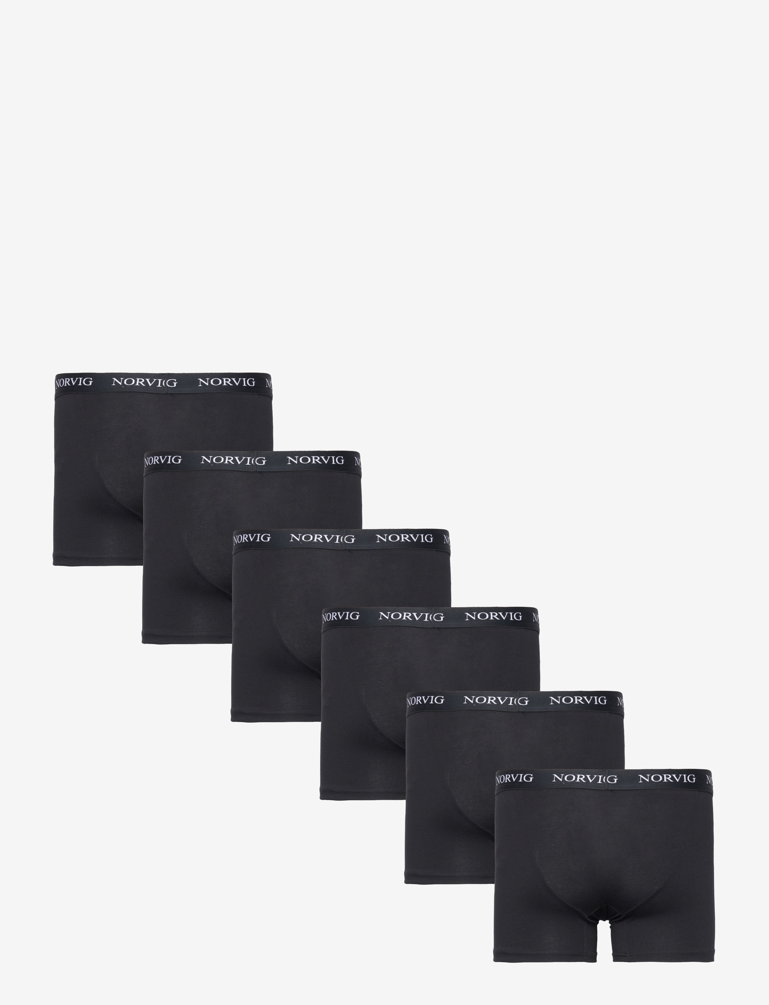 NORVIG - 6-Pack Mens Tights - boxer briefs - black - 2
