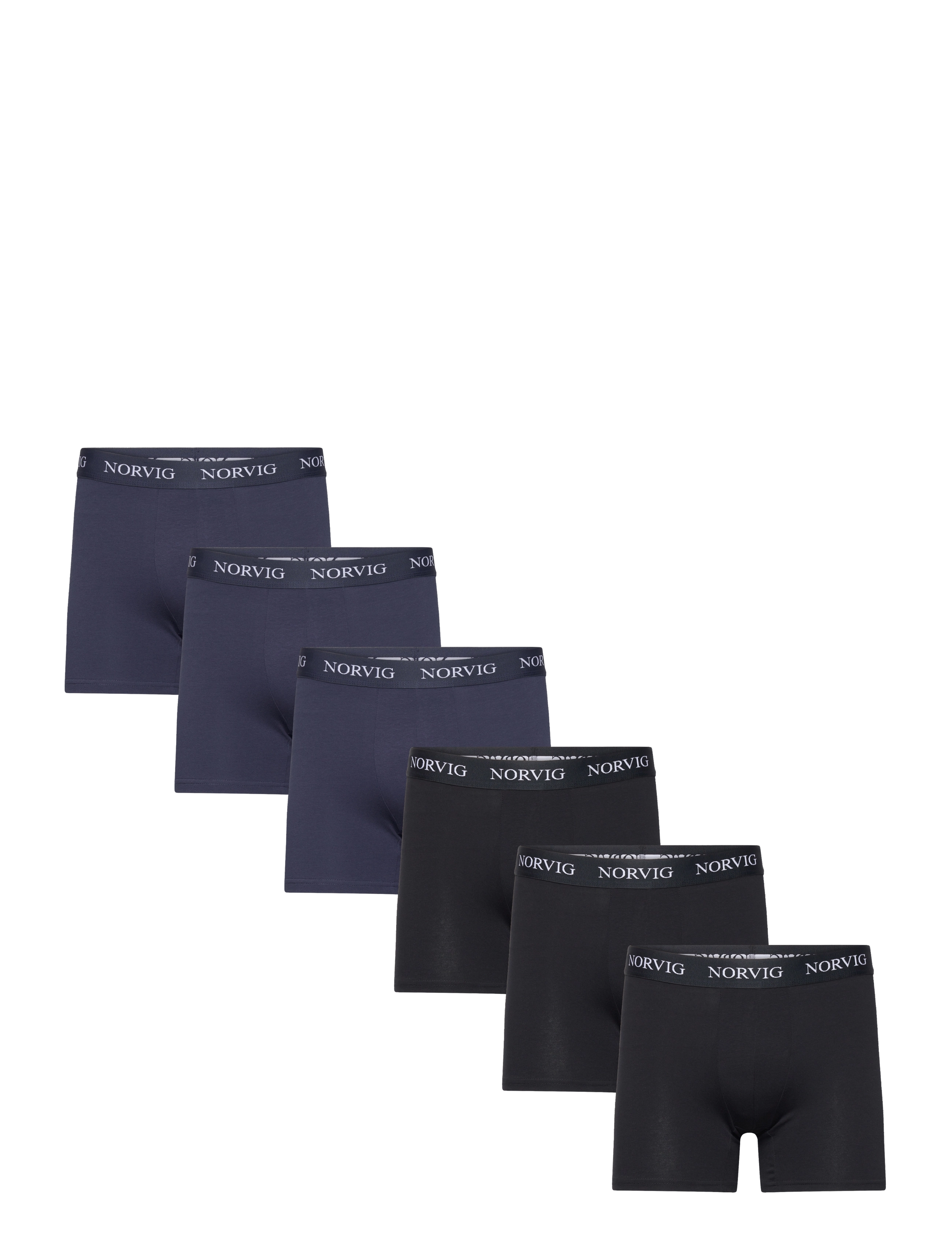 NORVIG 6-Pack Mens Tights - Undertøj - MIX BOX: BLACK, NAVY / black