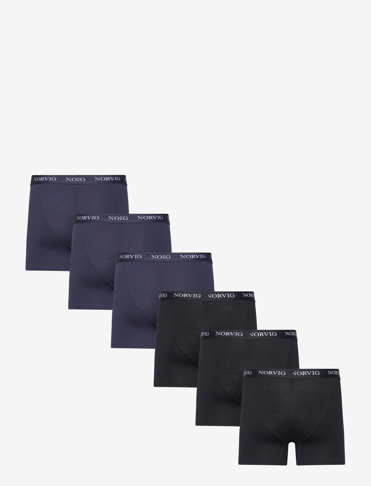NORVIG - 6-Pack Mens Tights - trunks - mix box: black, navy - 5