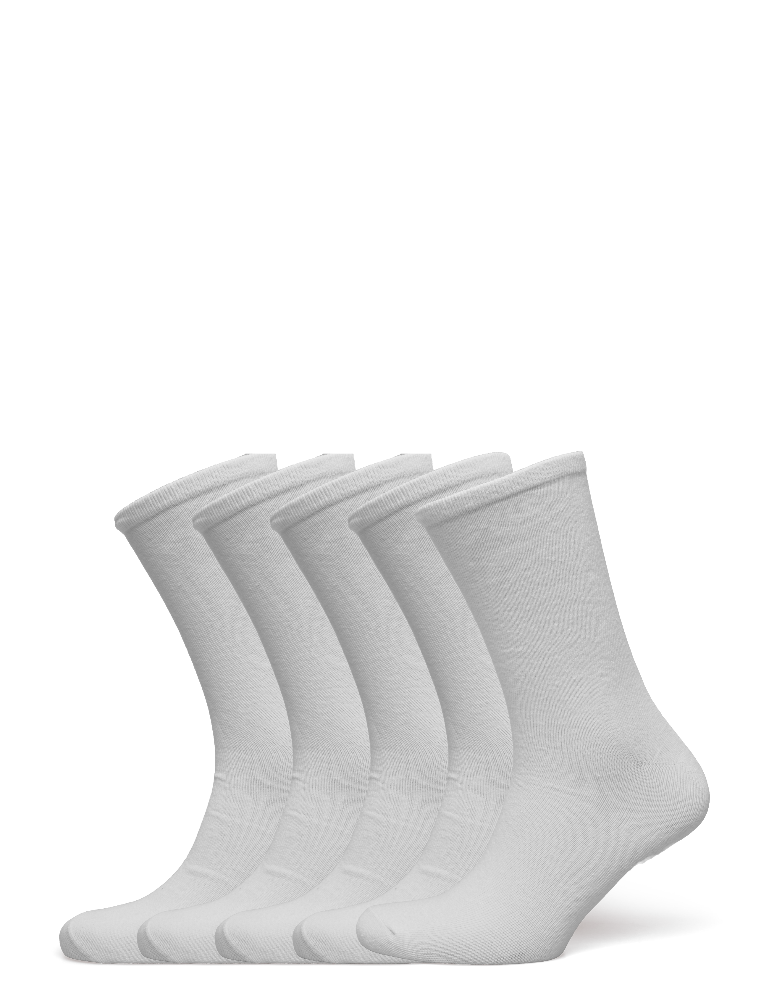 NORVIG 5-Pack Mens Basic Socks - Undertøj - WHITE / white