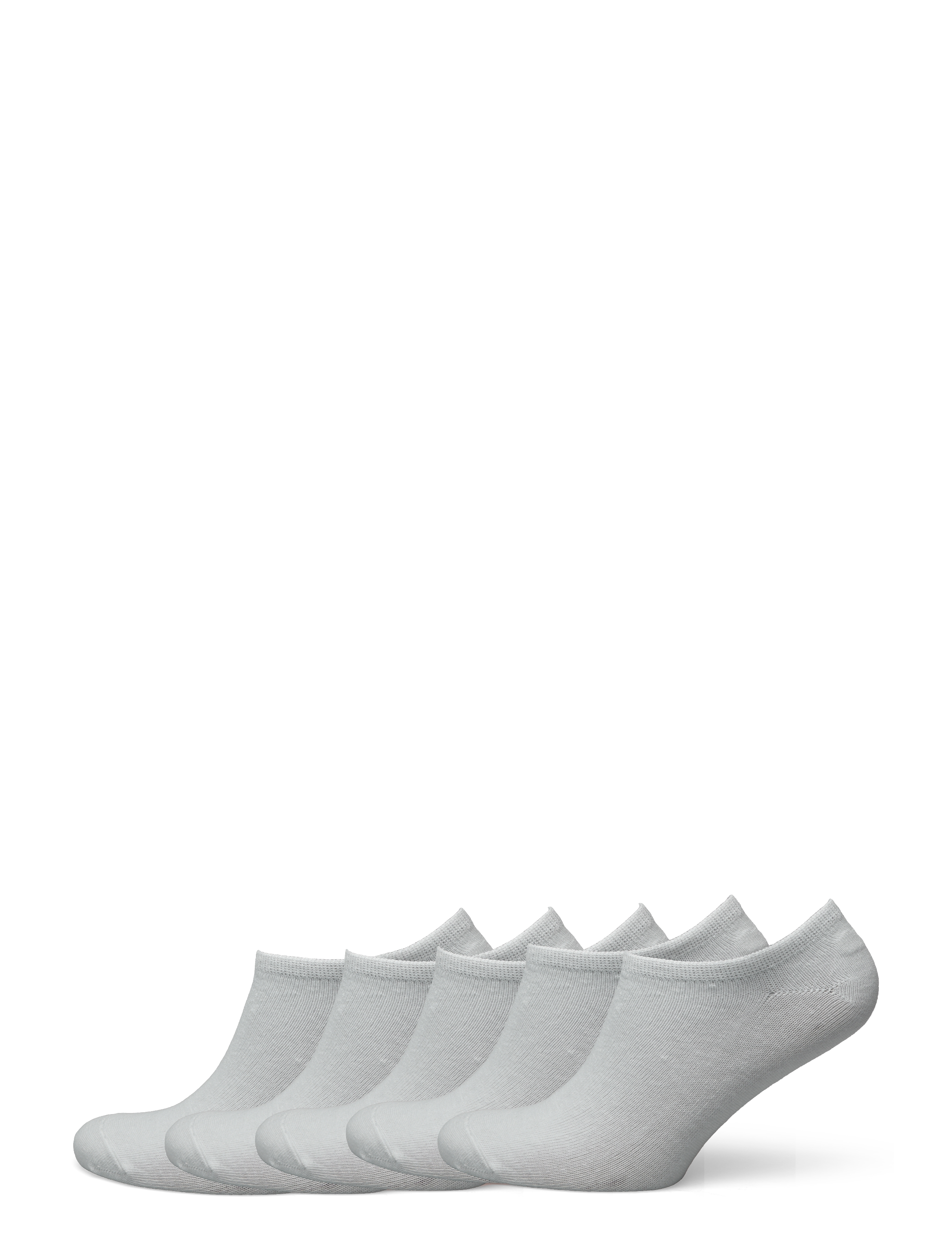 NORVIG 5-Pack Mens No Show Weiß - 40/46 - Herren