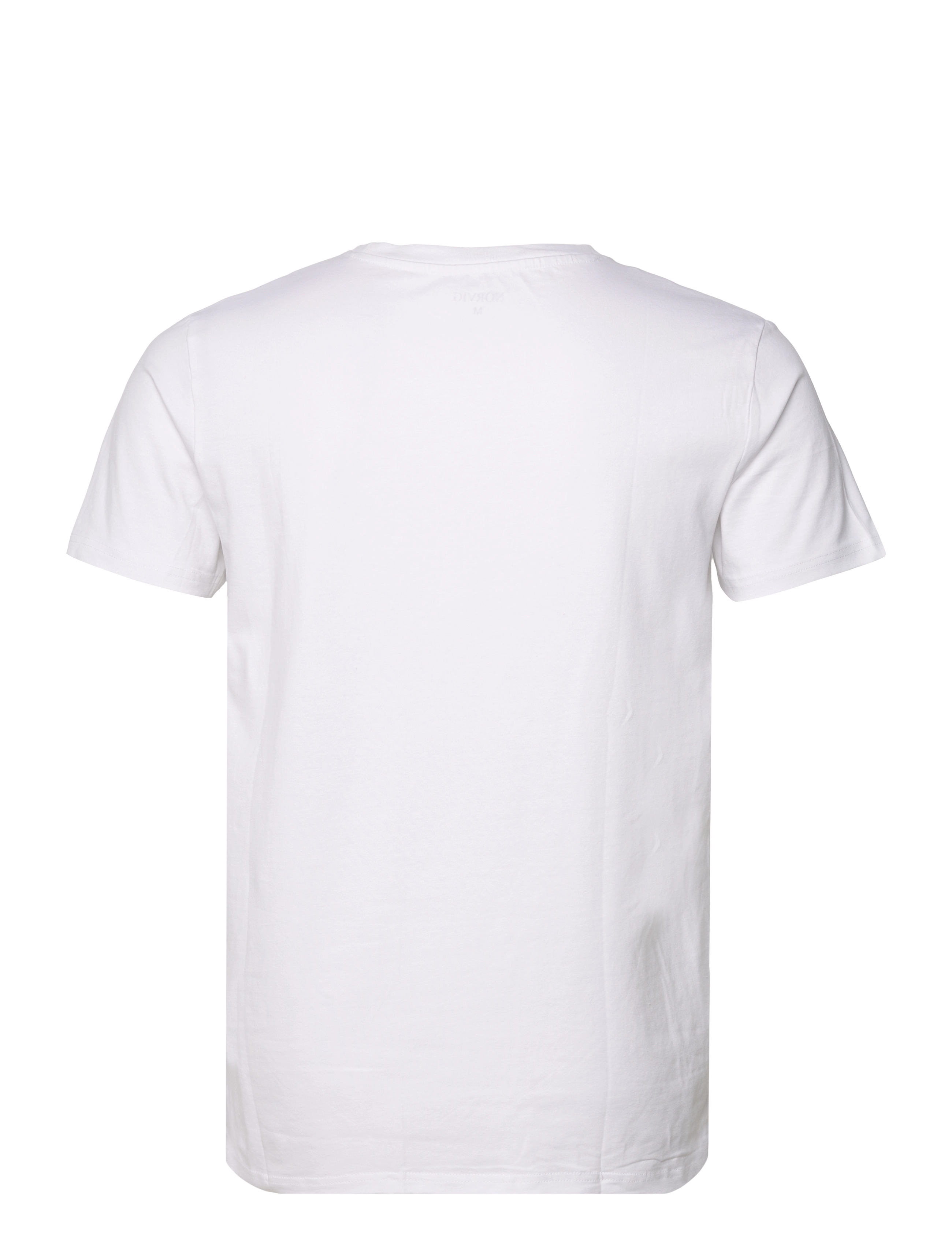 NORVIG - Men's O-neck Tee, Cotton/Stretch - white - 1
