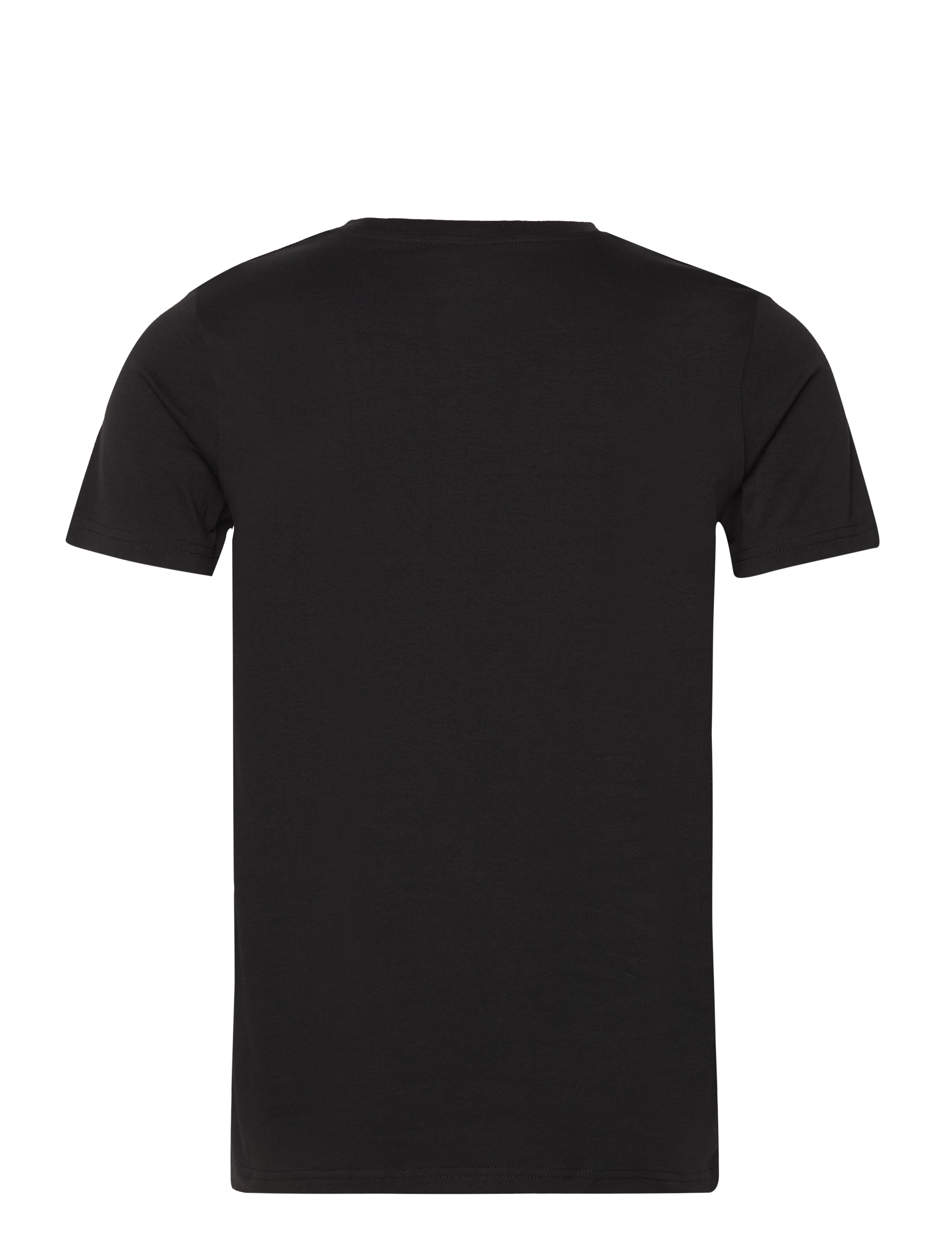 NORVIG - Men's V-neck Tee, Cotton/Stretch - black - 1