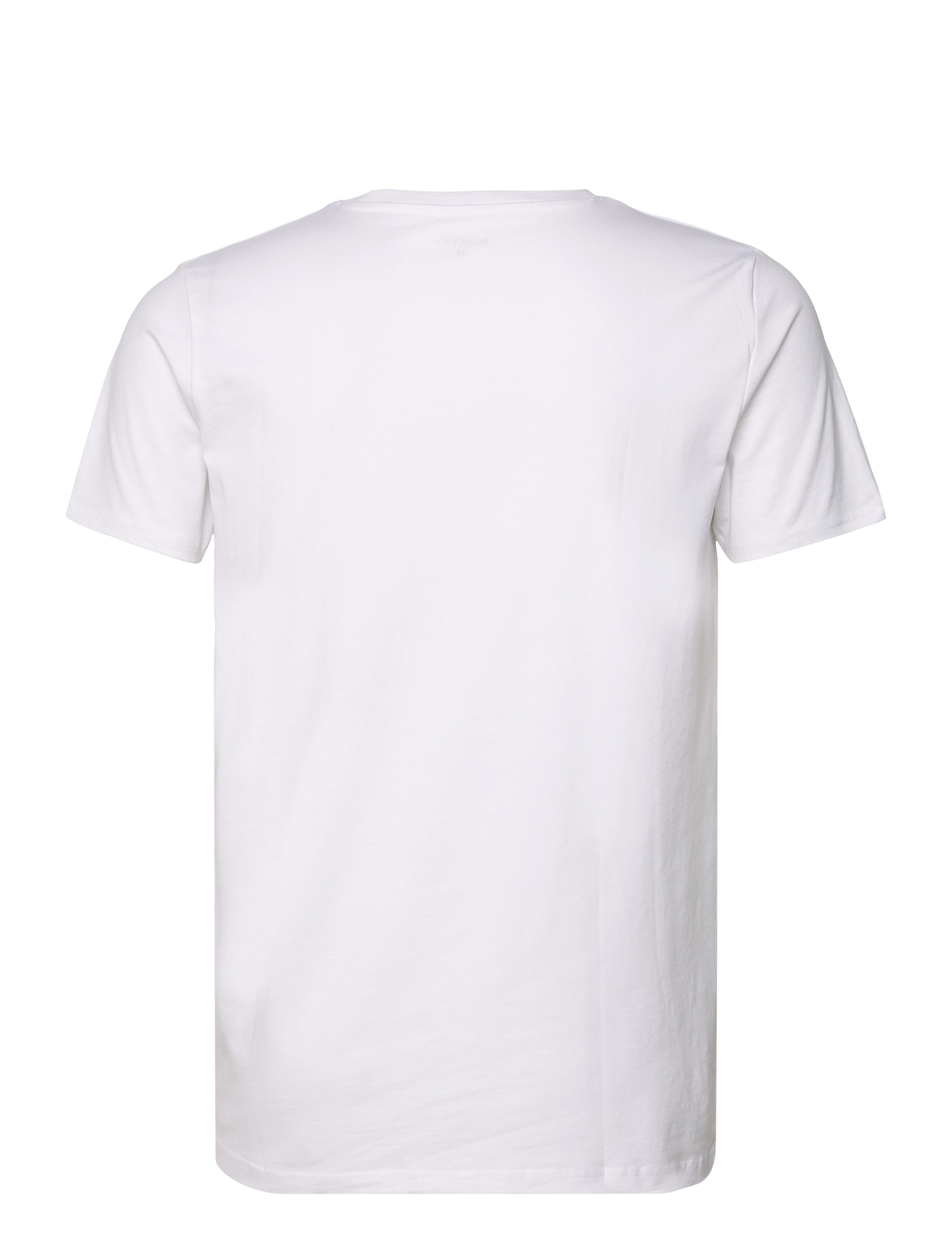 NORVIG - Men's V-neck Tee, Cotton/Stretch - white - 1