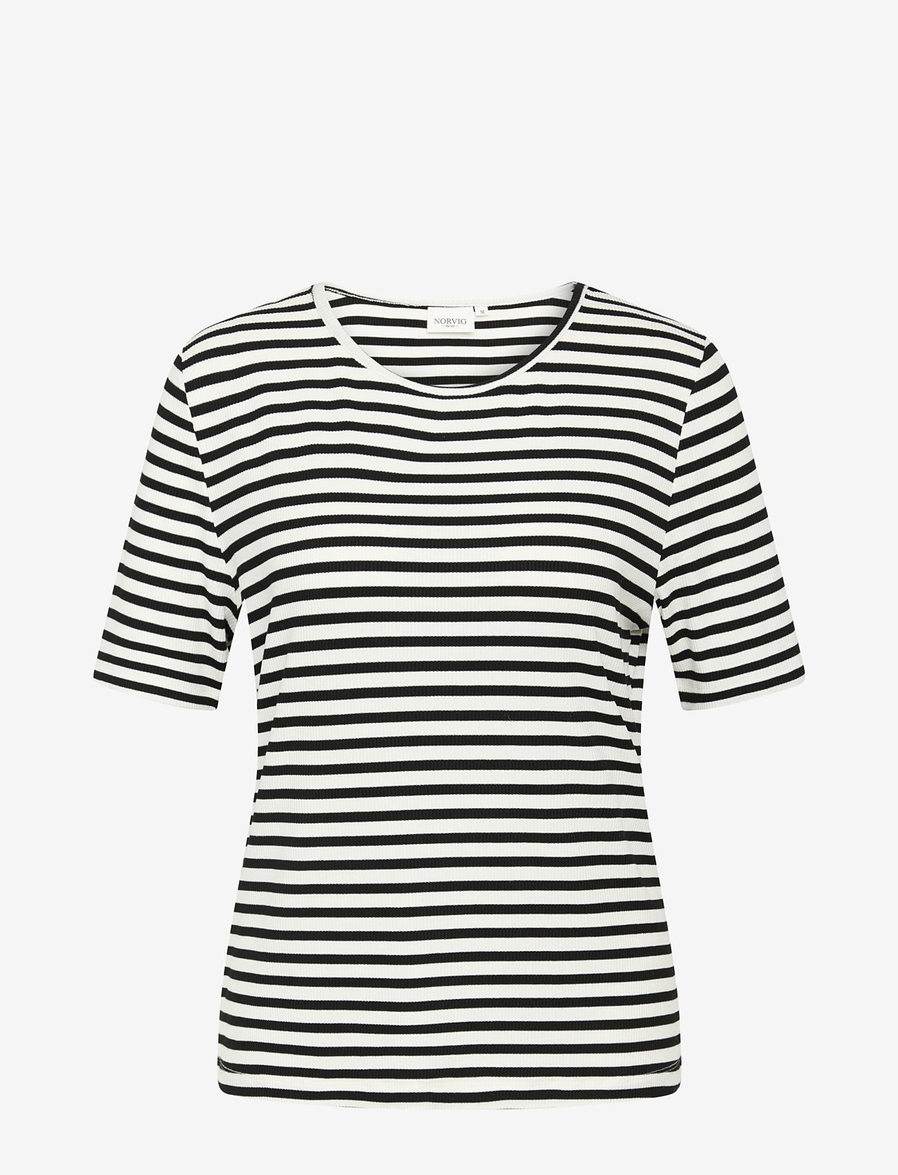 NORVIG - Nadia S/S T-shirt - die niedrigsten preise - black stripe - 0
