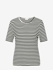 NORVIG - Nadia S/S T-shirt - laveste priser - black stripe - 0