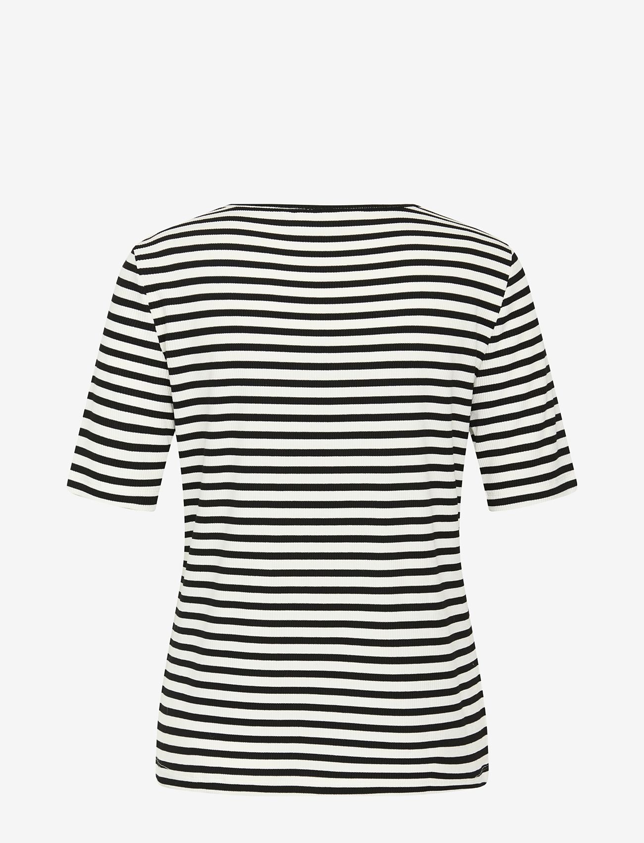 NORVIG - Nadia S/S T-shirt - alhaisimmat hinnat - black stripe - 1
