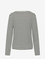 NORVIG - Nadia L/S T-shirt - långärmade toppar - black stripe - 1