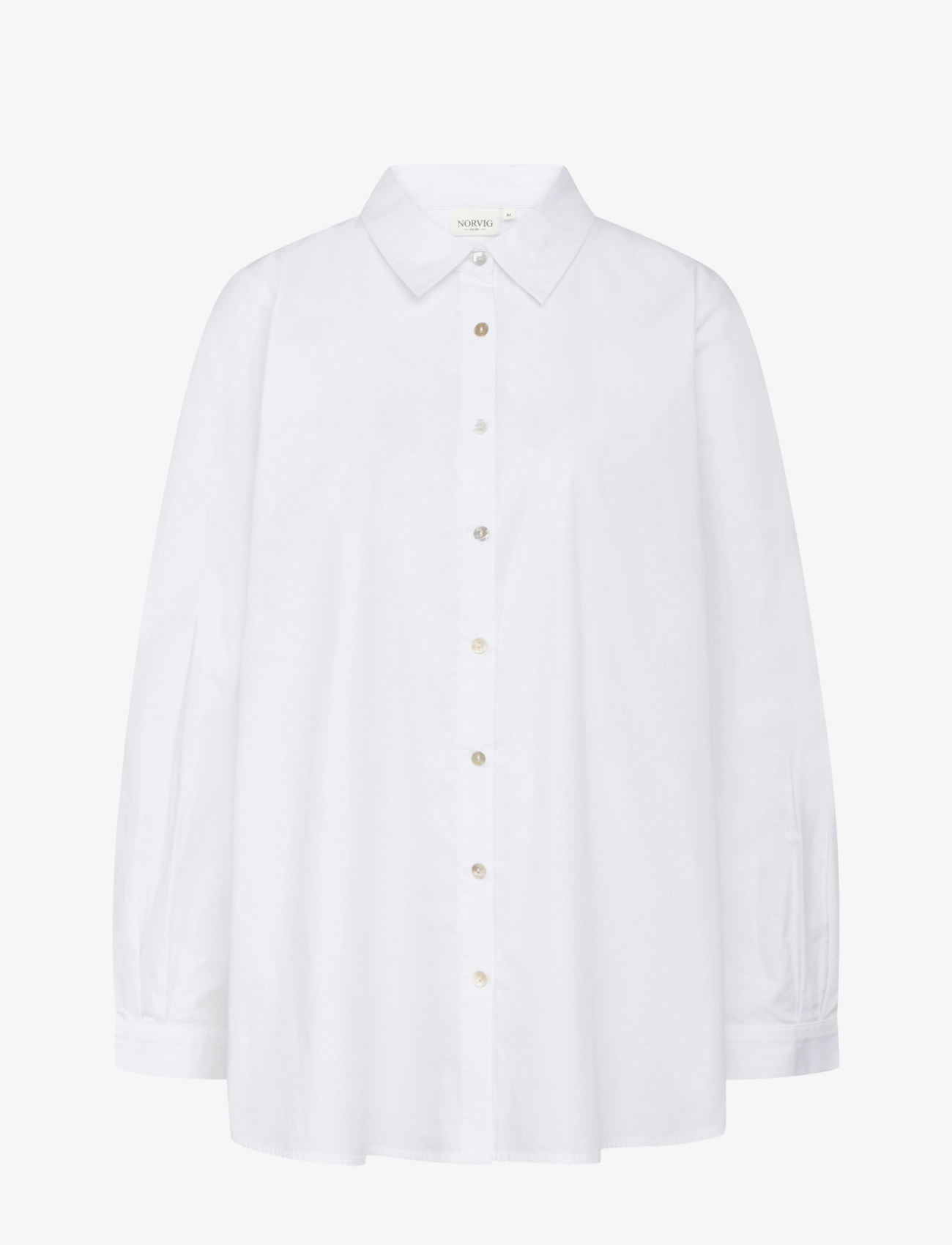 NORVIG Noor Boyfriend Shirt - Koszule - WHITE / white