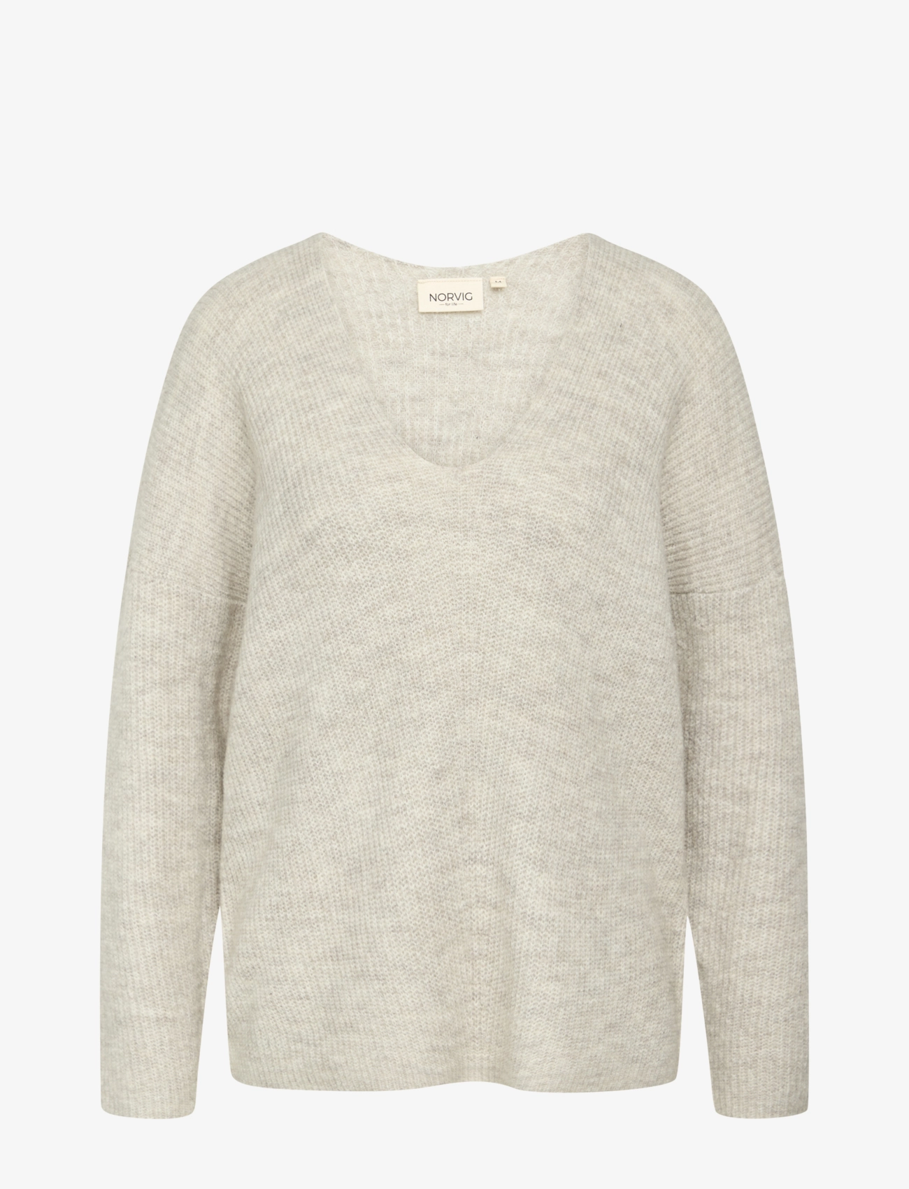 NORVIG Jane V-Ausschnitt Pullover Beige - L - Damen