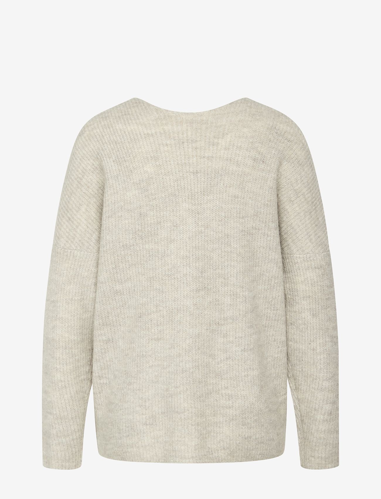 NORVIG - Jane V-neck Pullover - höstkläder - beige melange - 1