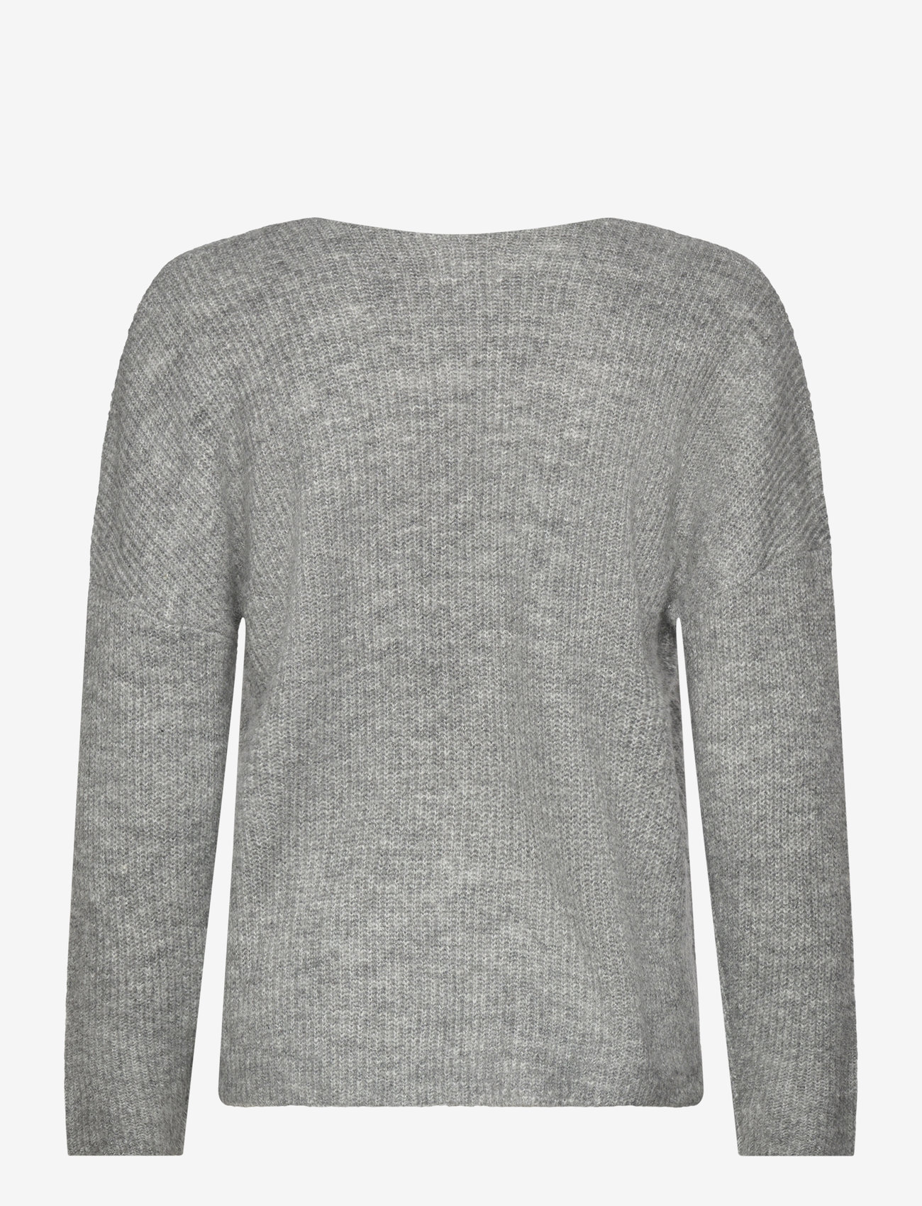 NORVIG - Jane V-neck Pullover - efterårstøj - dark grey melange - 1