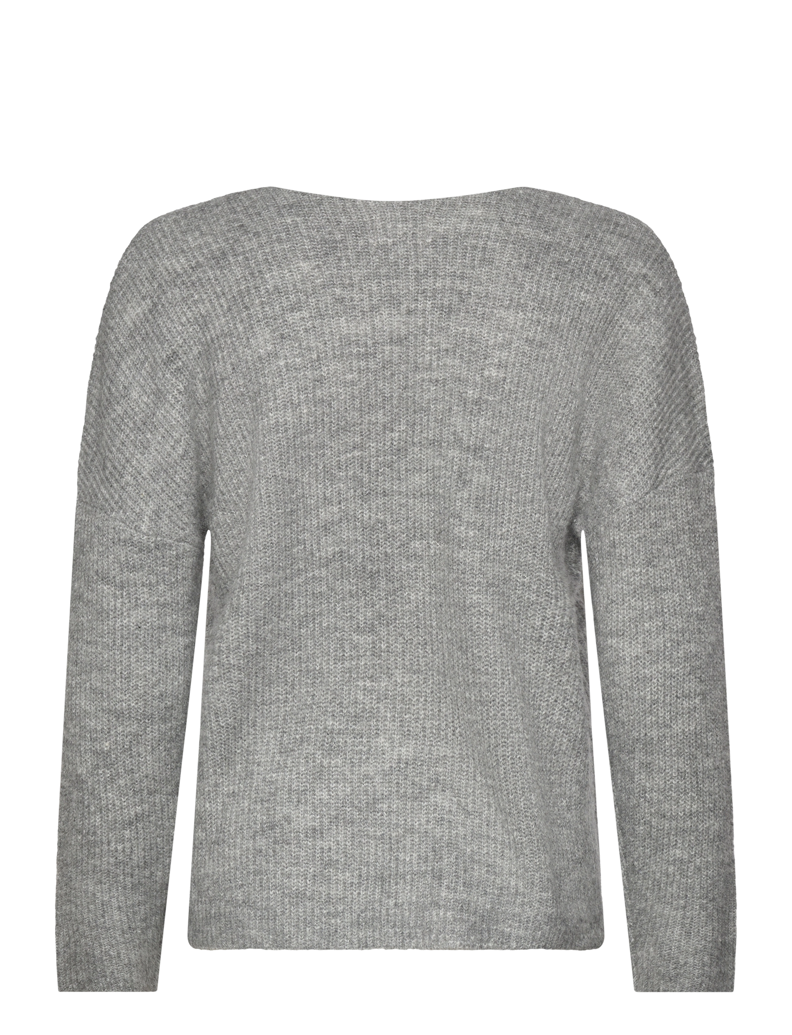 NORVIG - Jane V-neck Pullover - strikkegensere - dark grey melange - 1